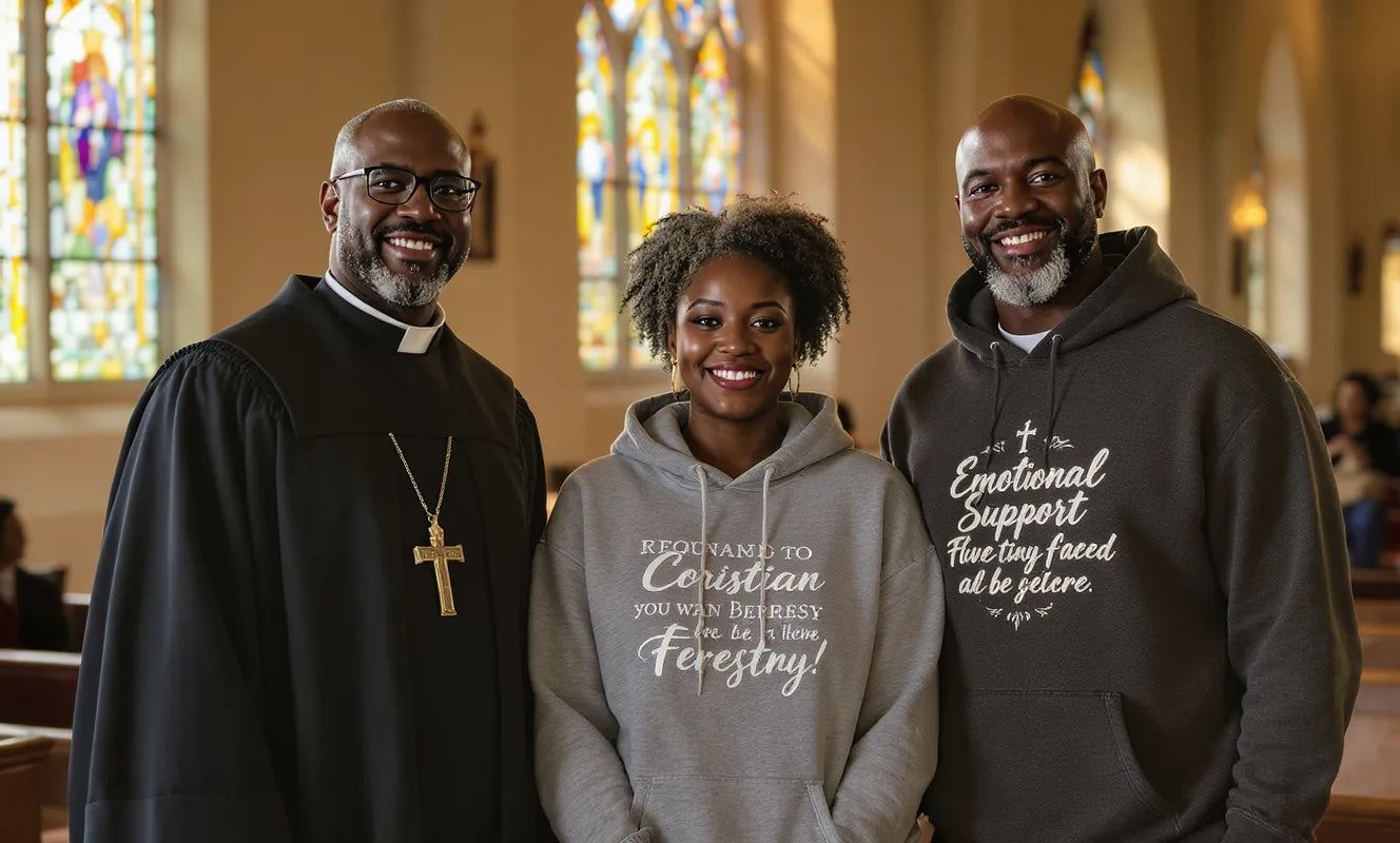 Ministry leader wearing modern, purpose-driven apparel blending tradition and streetwear styles in 2025