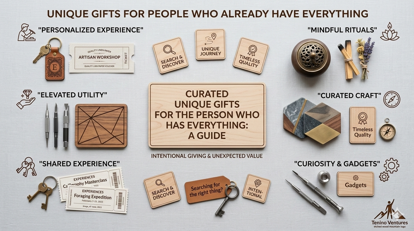 Unique Gifts from TeninoVentures including felt floor protectors, nylon hammock, and massage guns for practical and thoughtful presents
