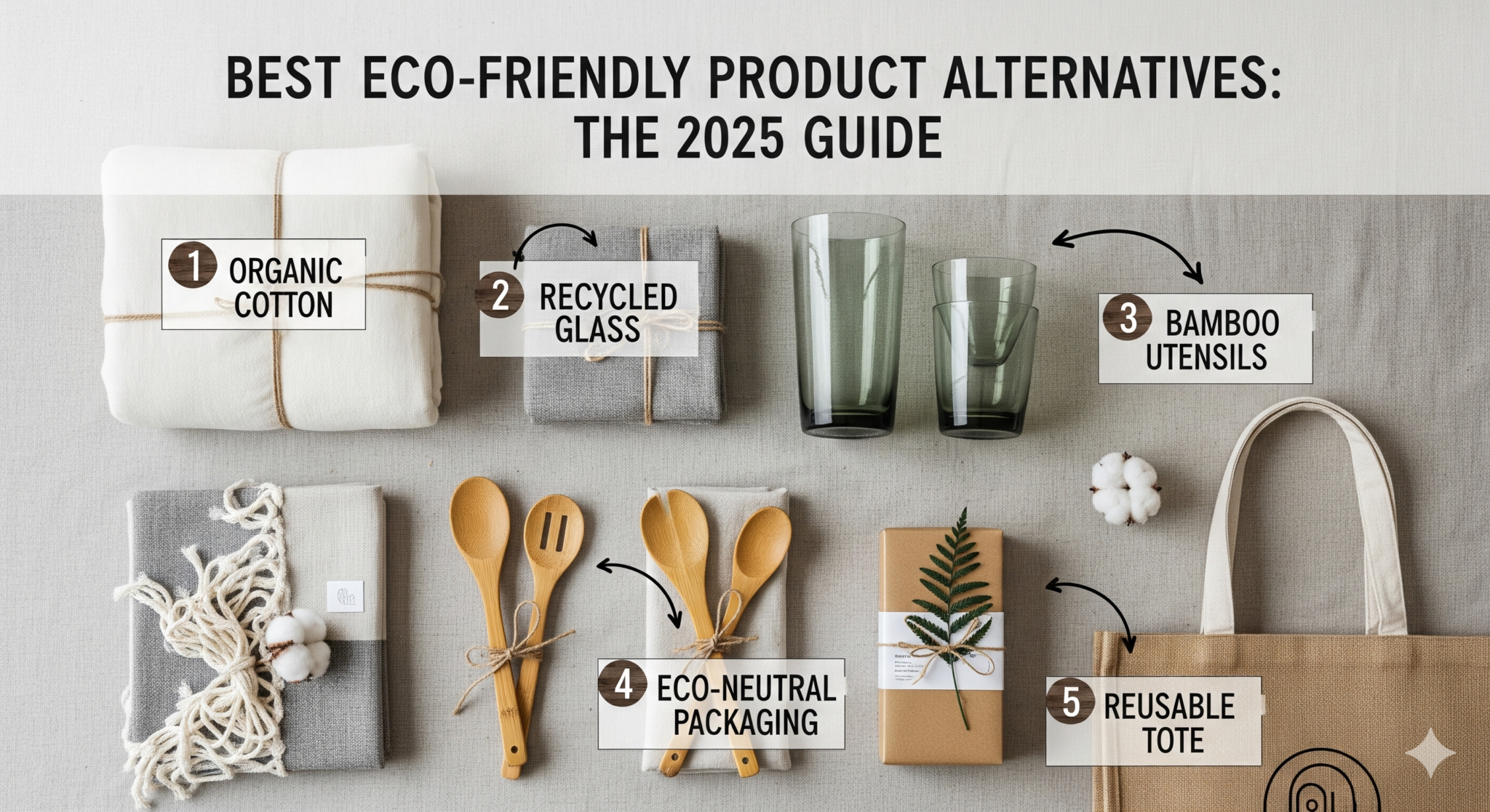 Eco-friendly product alternatives guide for sustainable holiday shopping 2025 with durable, high-quality green swaps.