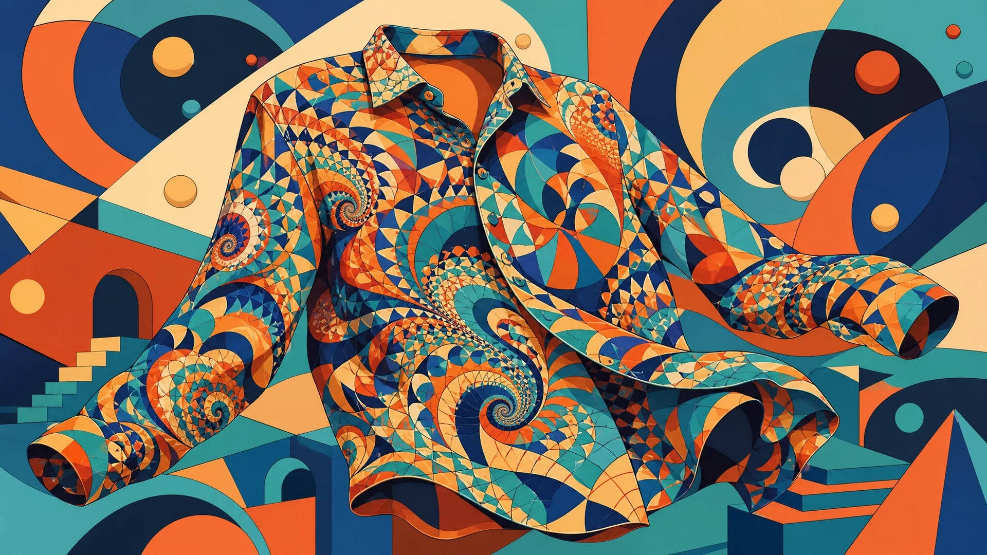 Psychedelic Print Apparel: Modern Wearable Art Design