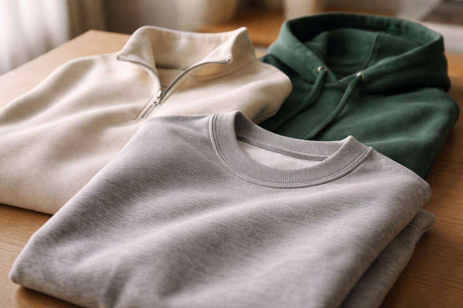 Close-up of cotton fibers highlighting sweatshirt material properties for comfort and breathability
