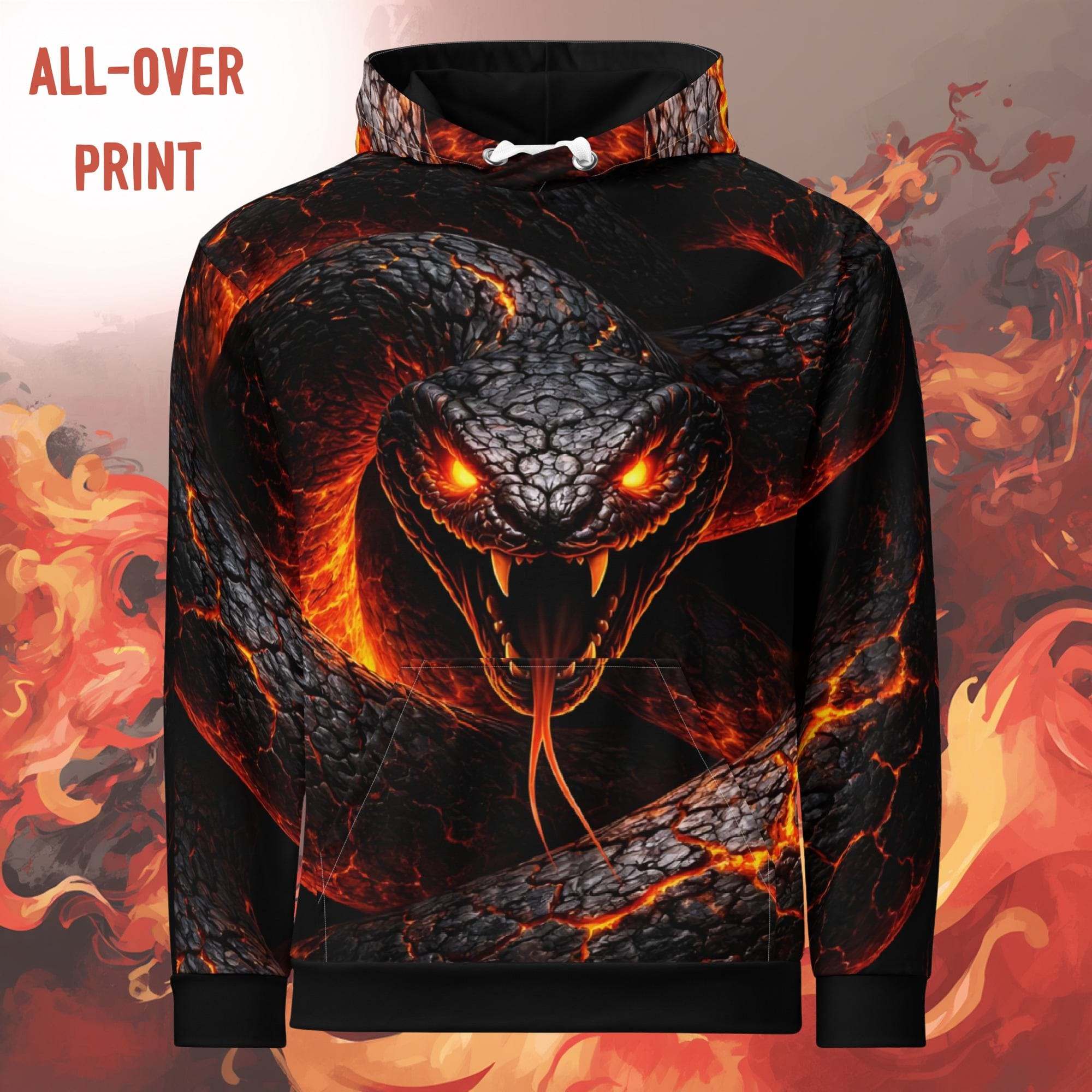 Lava Dragon Hoodie All Over Print