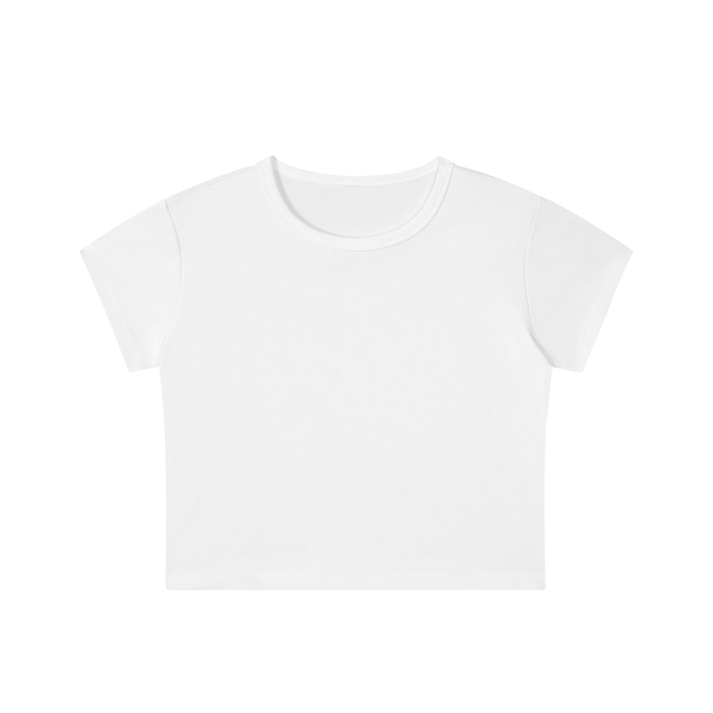 Women's Snow Washed Crop Top with vintage washed finish and breathable cotton-spandex fabric