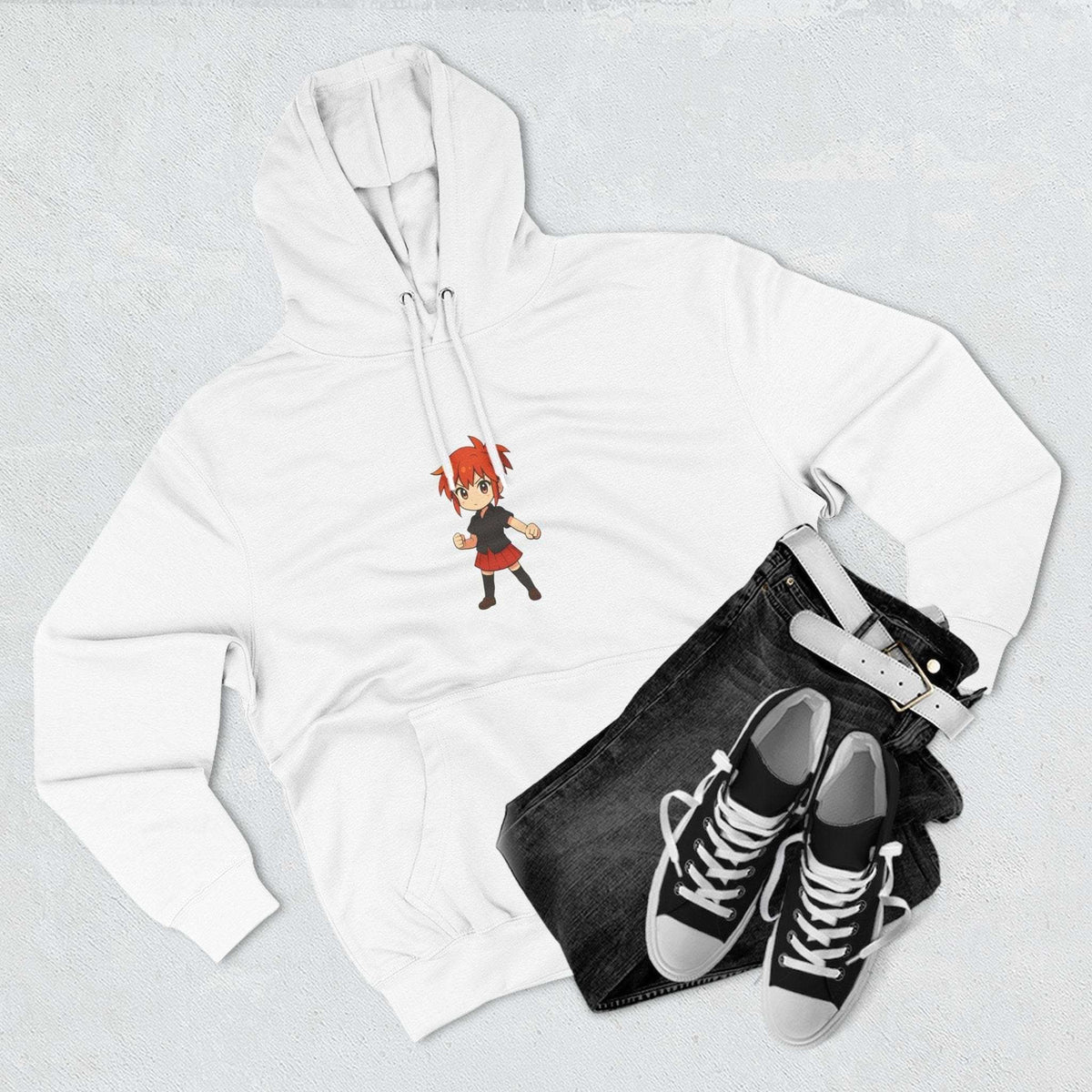 Fleece Hoodie Anime Power Girl