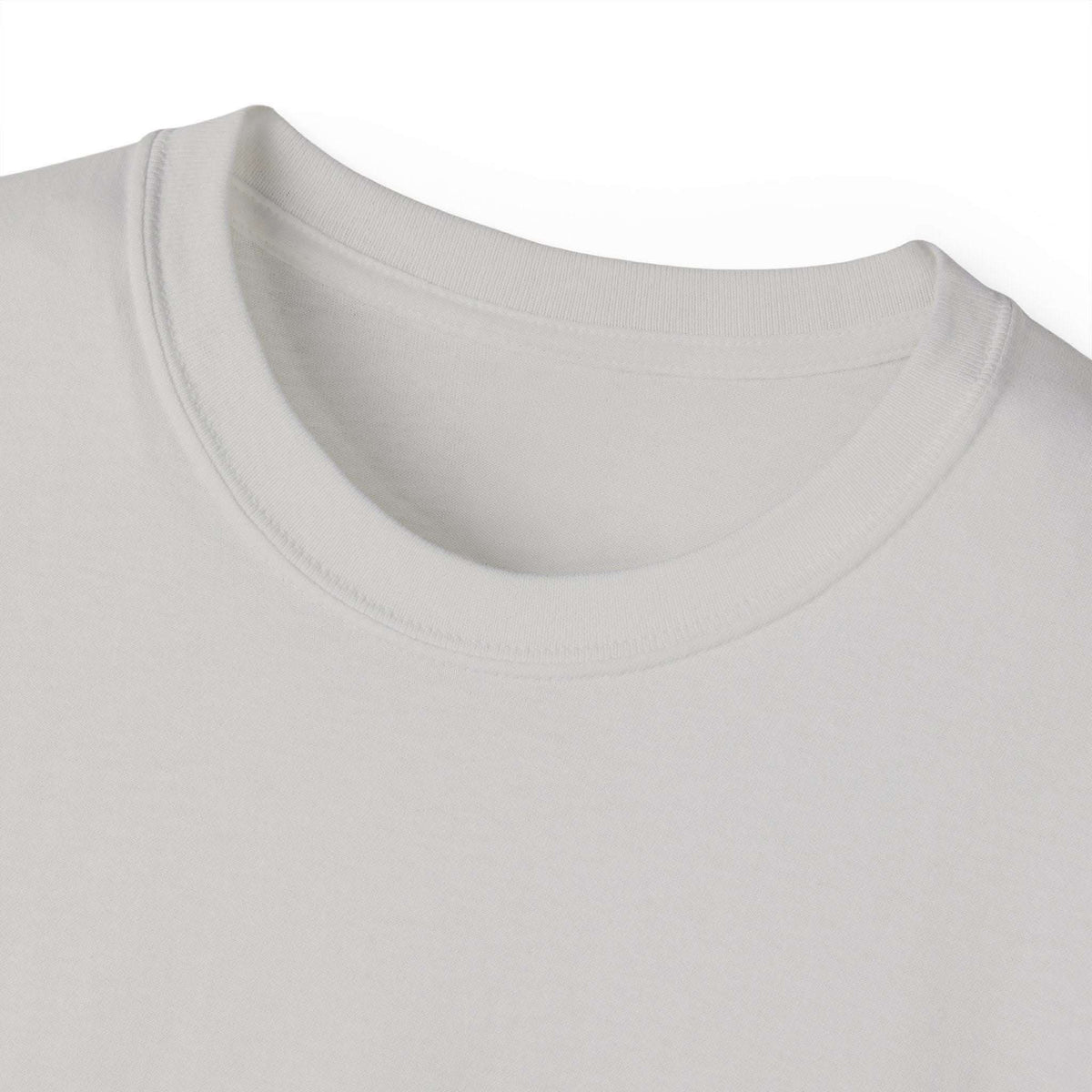 White Christmas Dancing Skeletons t-shirt by Printify, festive design perfect for holiday celebrations
