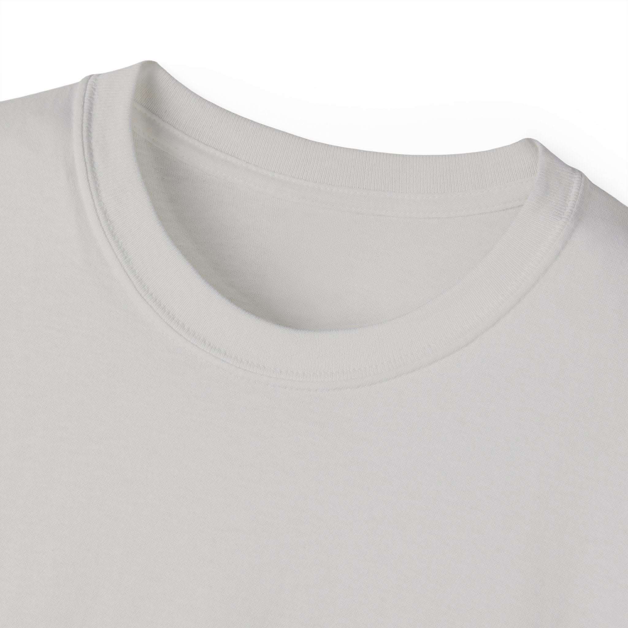 White Christmas Dancing Skeletons t-shirt by Printify, festive design perfect for holiday celebrations