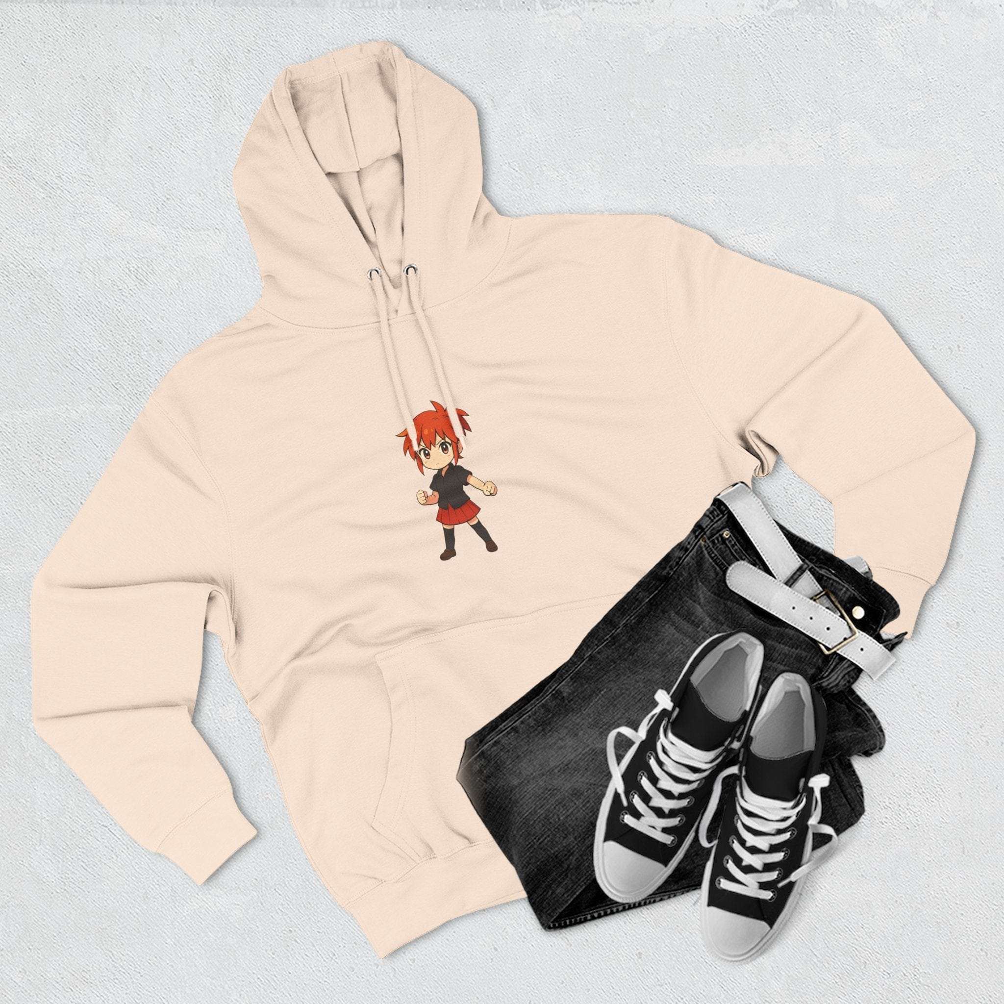Fleece Hoodie Anime Power Girl