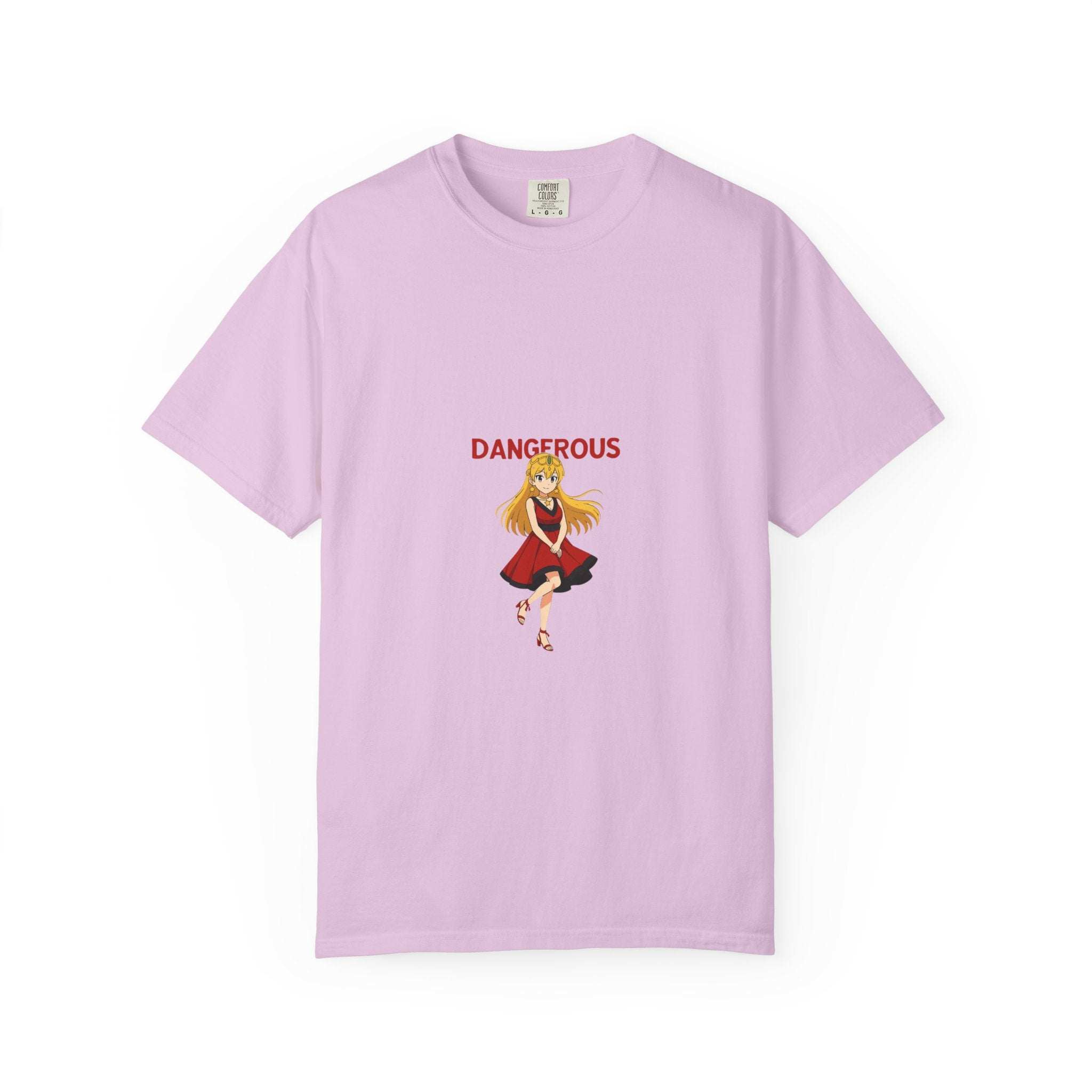 Anime Dangerous Red Girl T-Shirt - 100% Cotton Graphic Tee