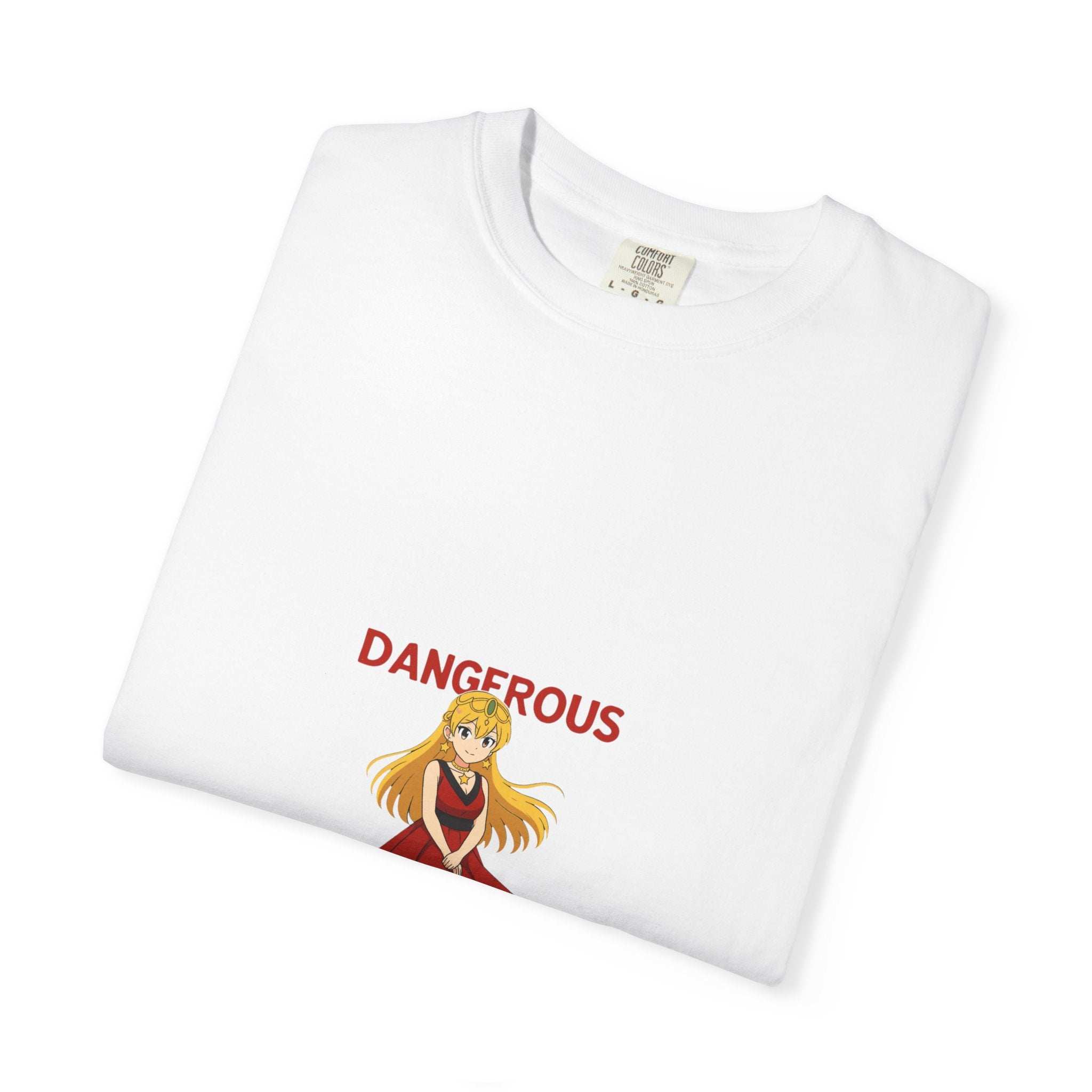 Anime Dangerous Red Girl T-Shirt - 100% Cotton Graphic Tee