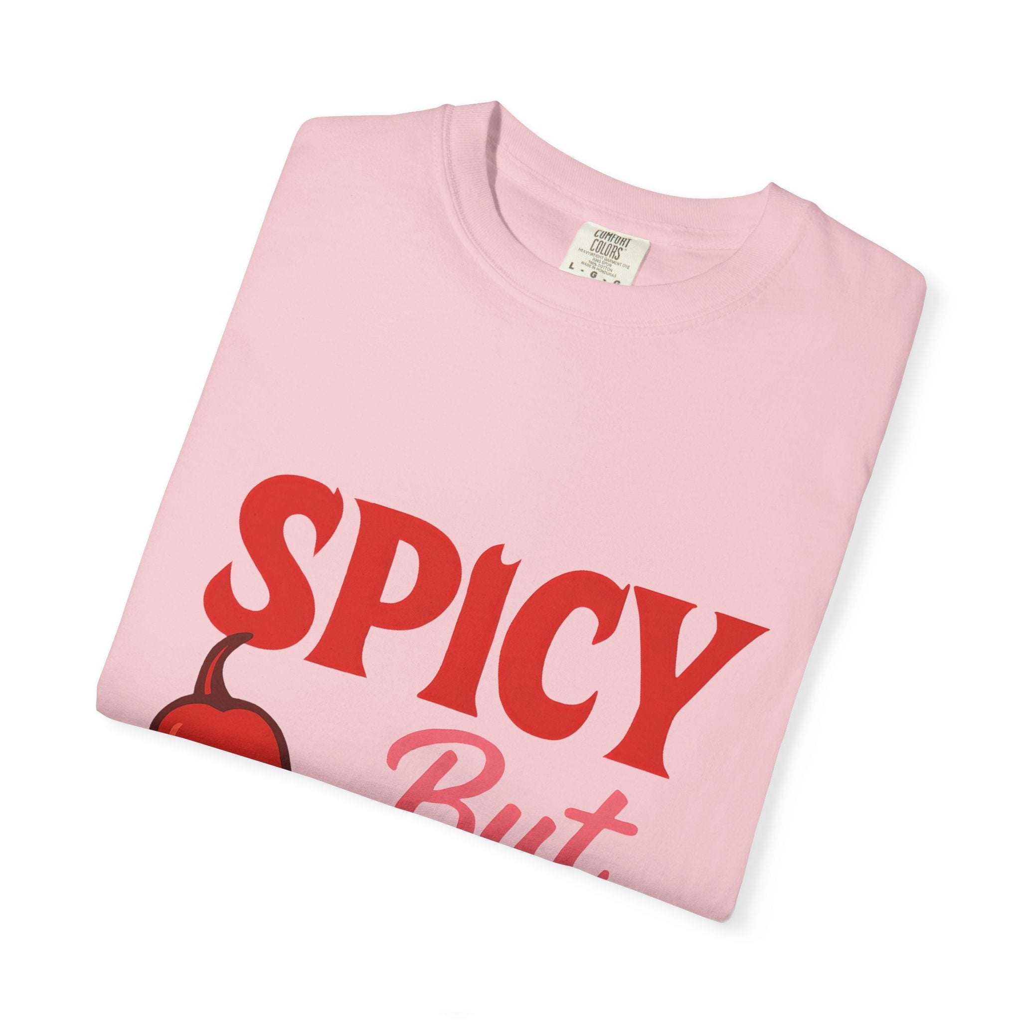 Spicy But Sweet T-shirt | Funny Unisex Garment-Dyed Tee for Foodies