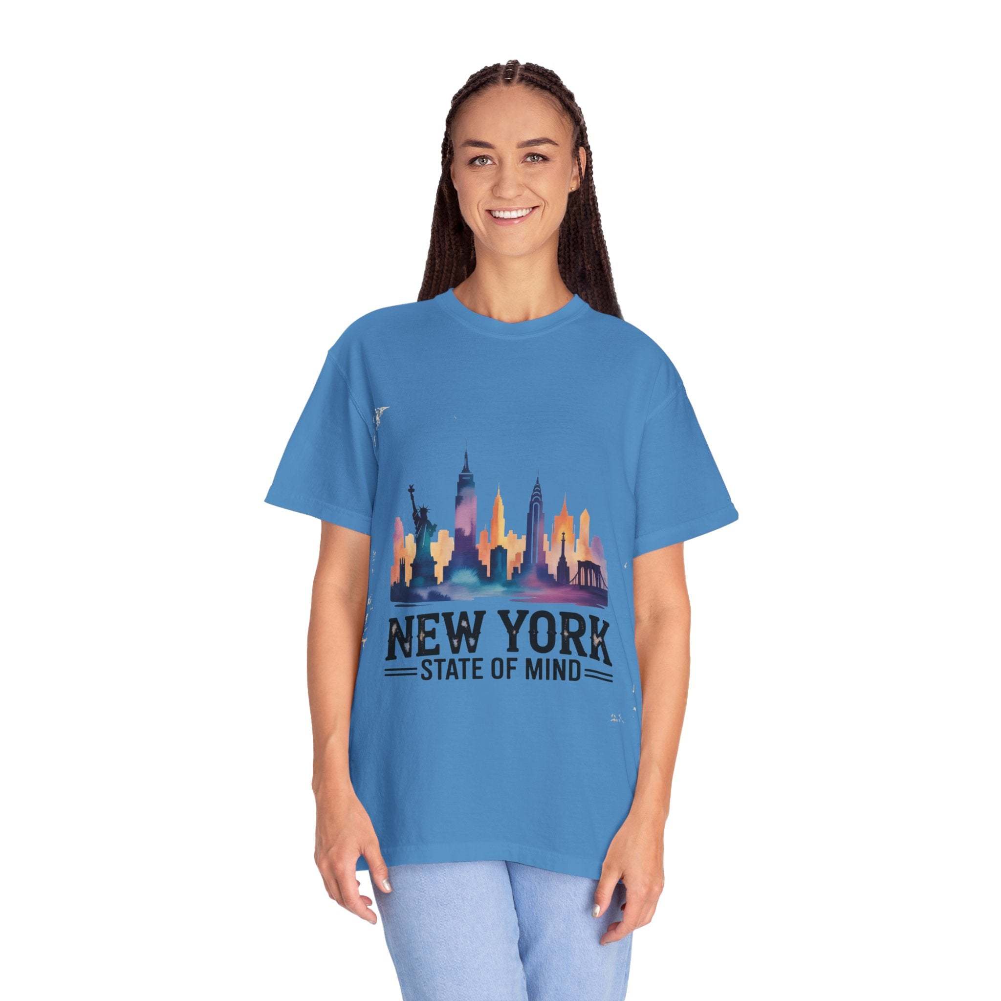 Garment-Dyed T-shirt - New York State of Mind Design