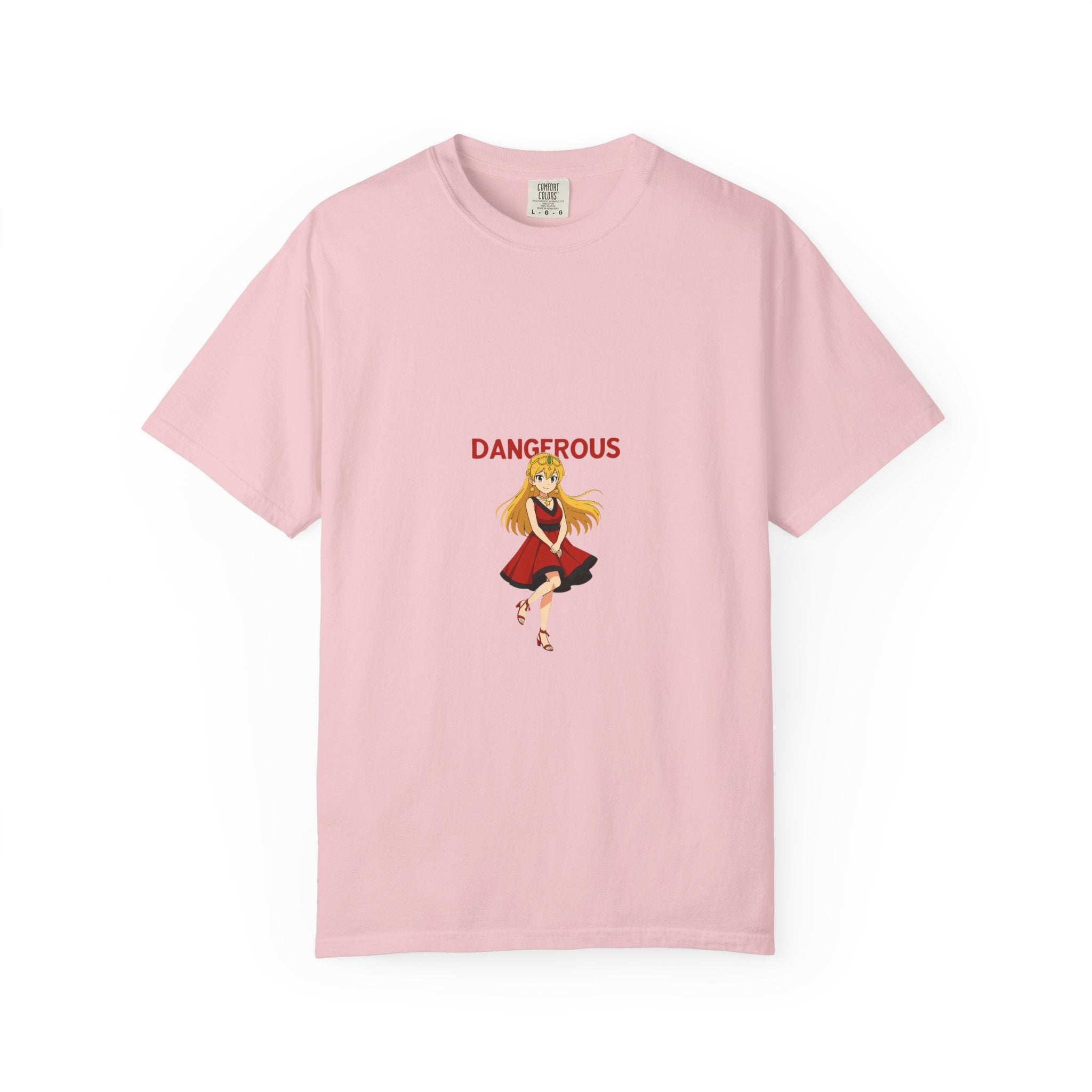 Anime Dangerous Red Girl T-Shirt - 100% Cotton Graphic Tee
