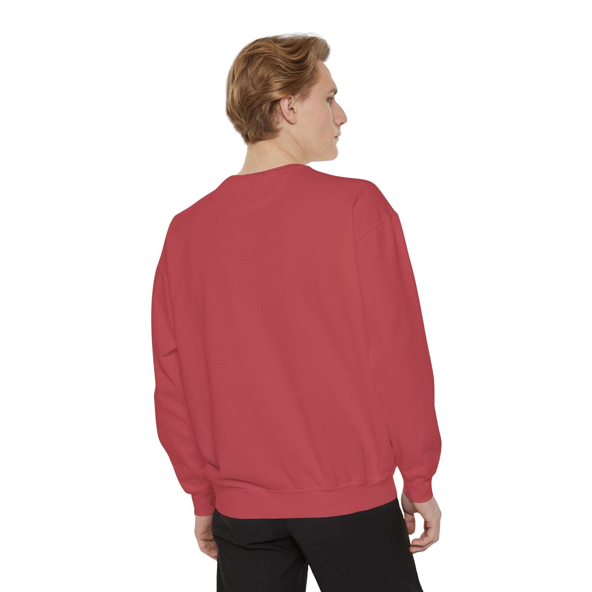 Christmas Lights Garment-Dyed Sweatshirt - Festive Holiday Wear