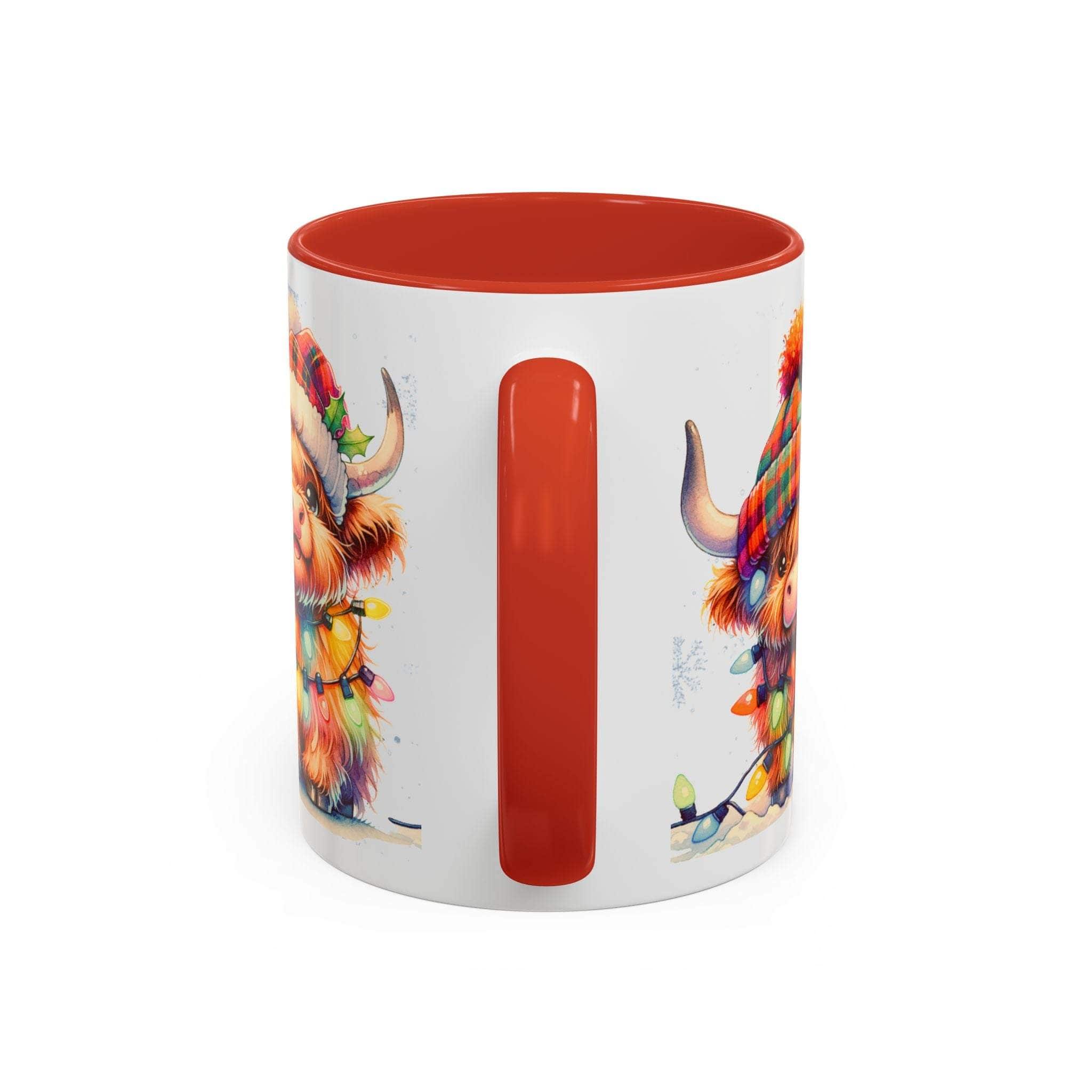 Mug with colorful animal design on a white background