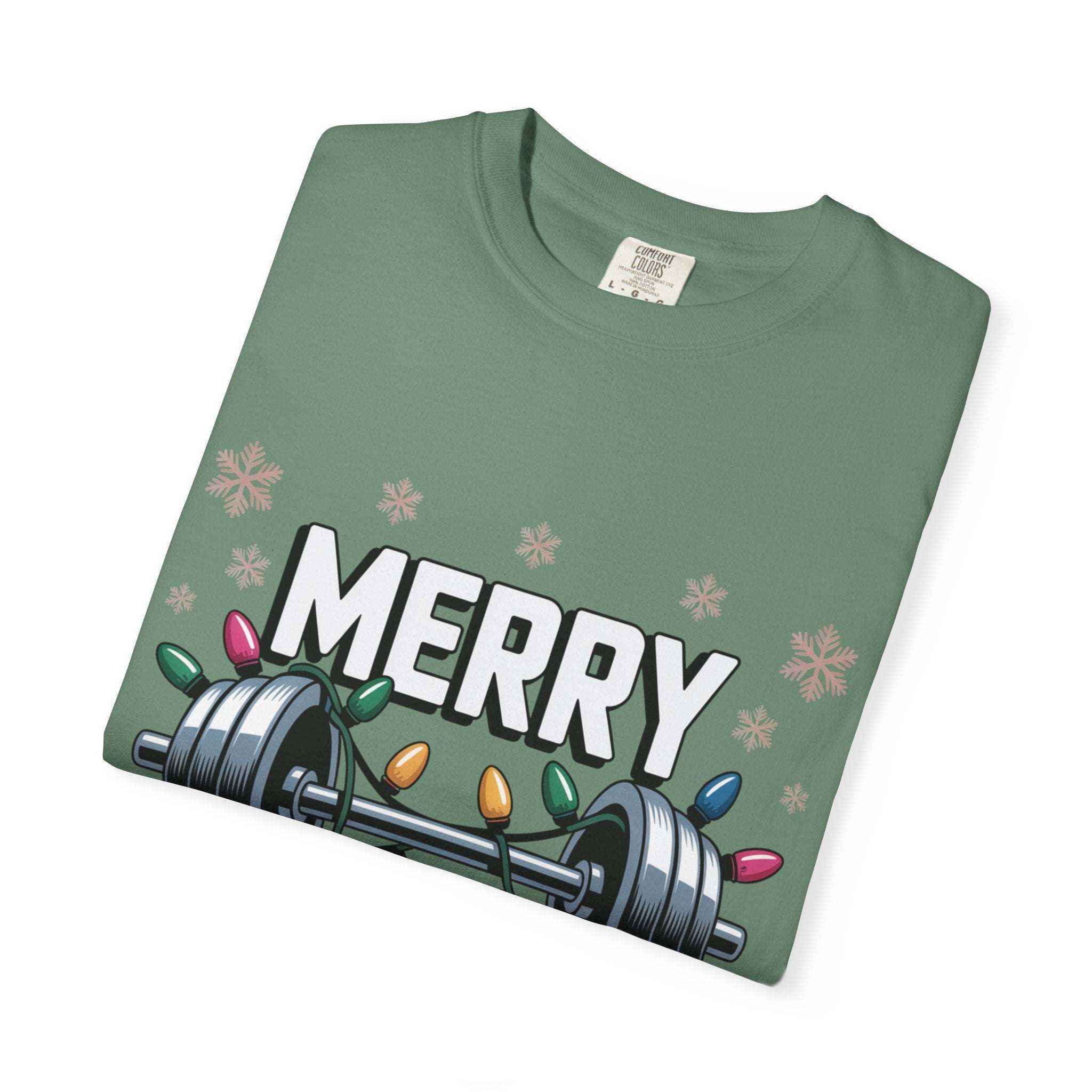 Christmas Workout T-shirt - Merry Liftmas Design