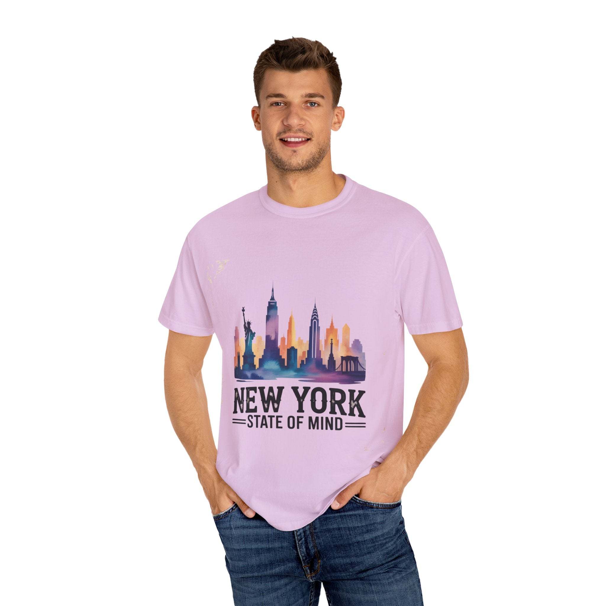 Garment-Dyed T-shirt - New York State of Mind Design