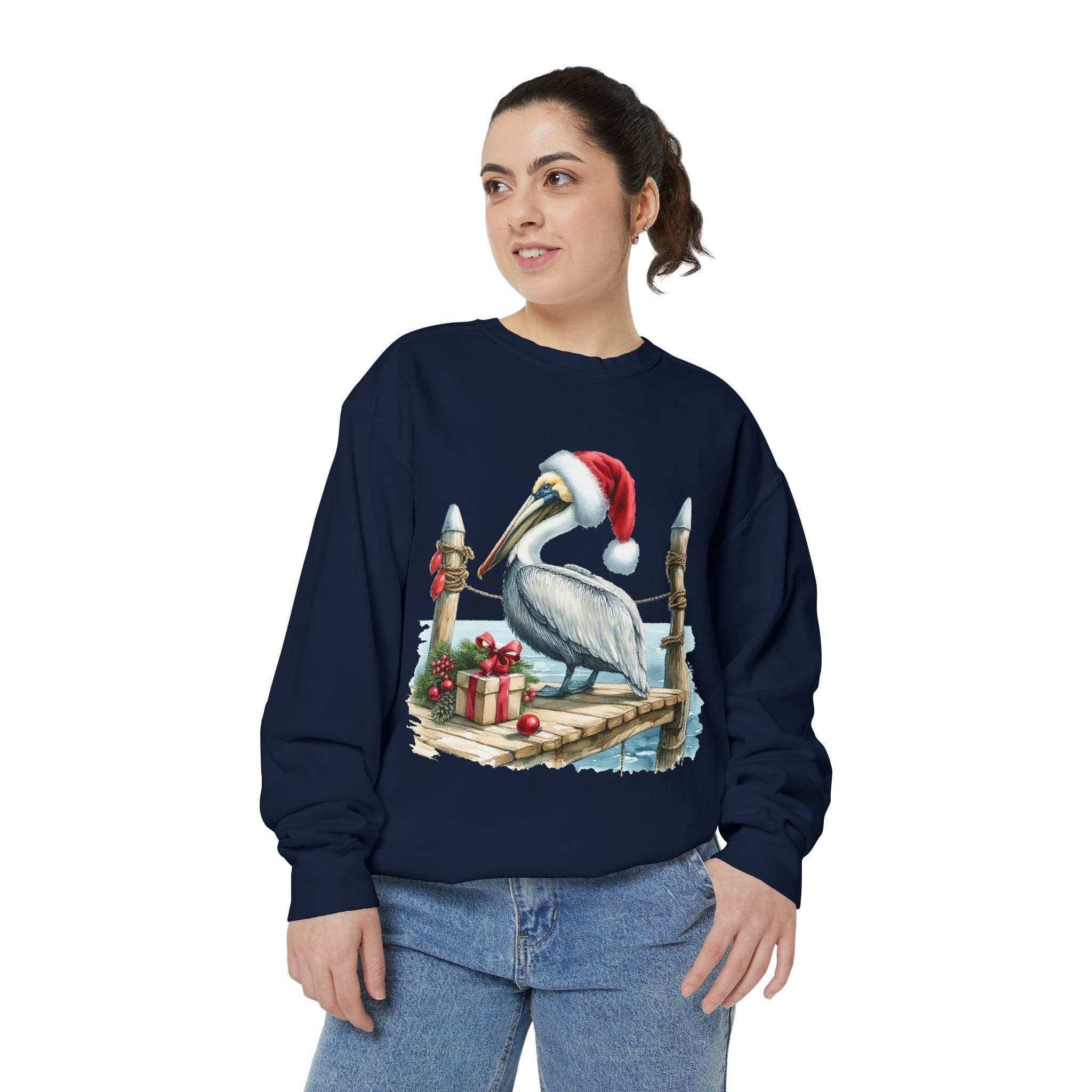 Christmas Pelican Santa Sweatshirt
