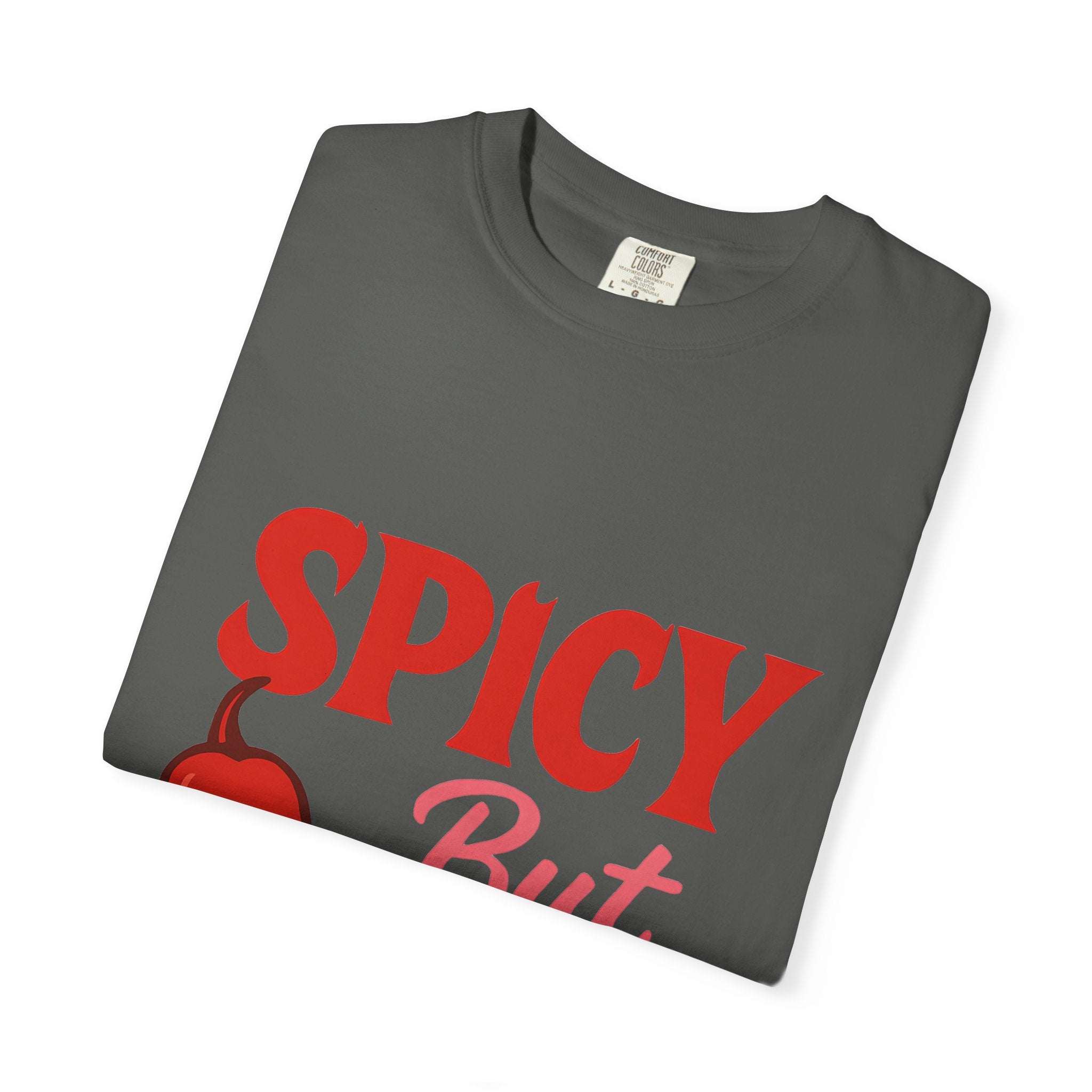 Spicy But Sweet T-shirt | Funny Unisex Garment-Dyed Tee for Foodies
