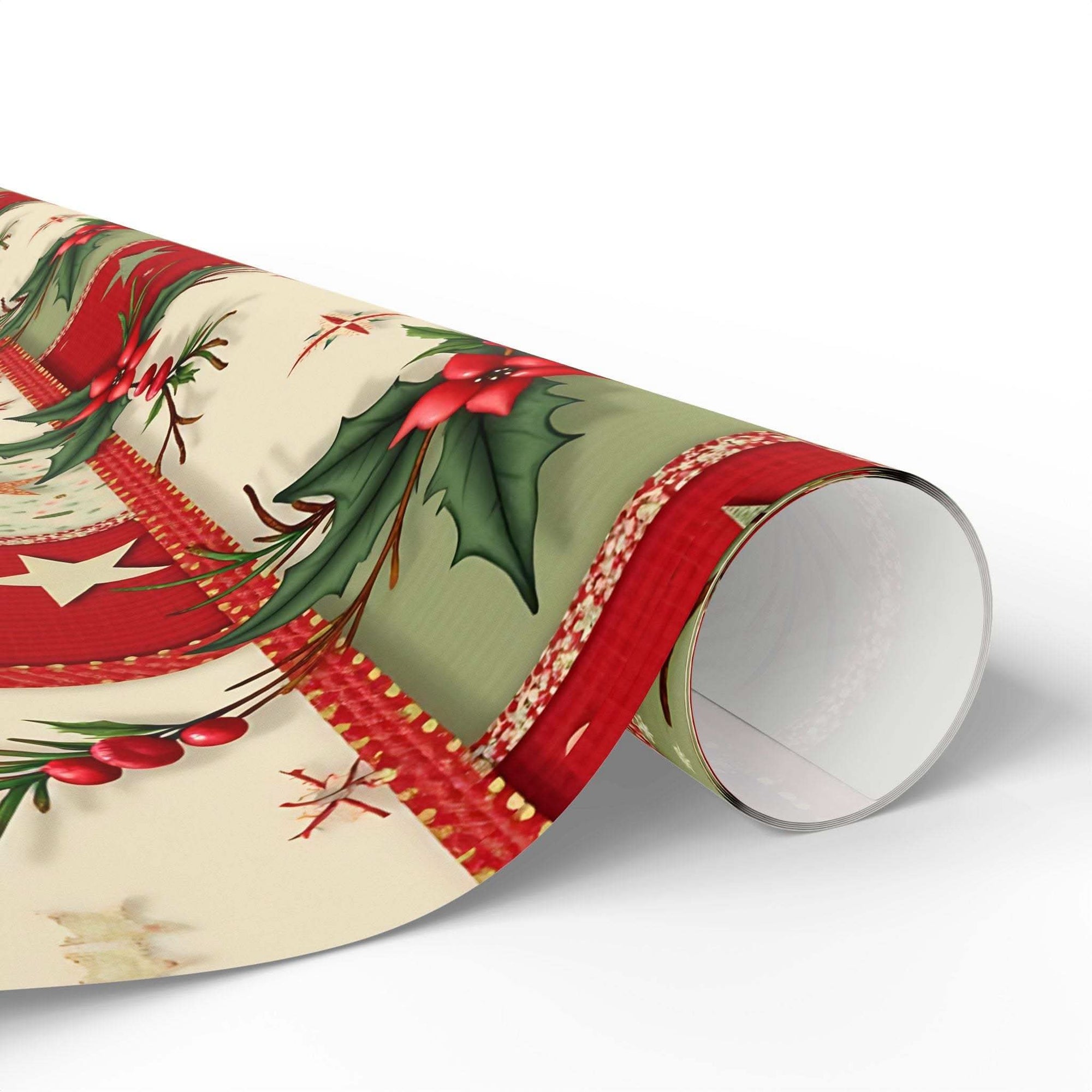 Vintage Christmas Stars wrapping paper with aged star motifs and retro palette