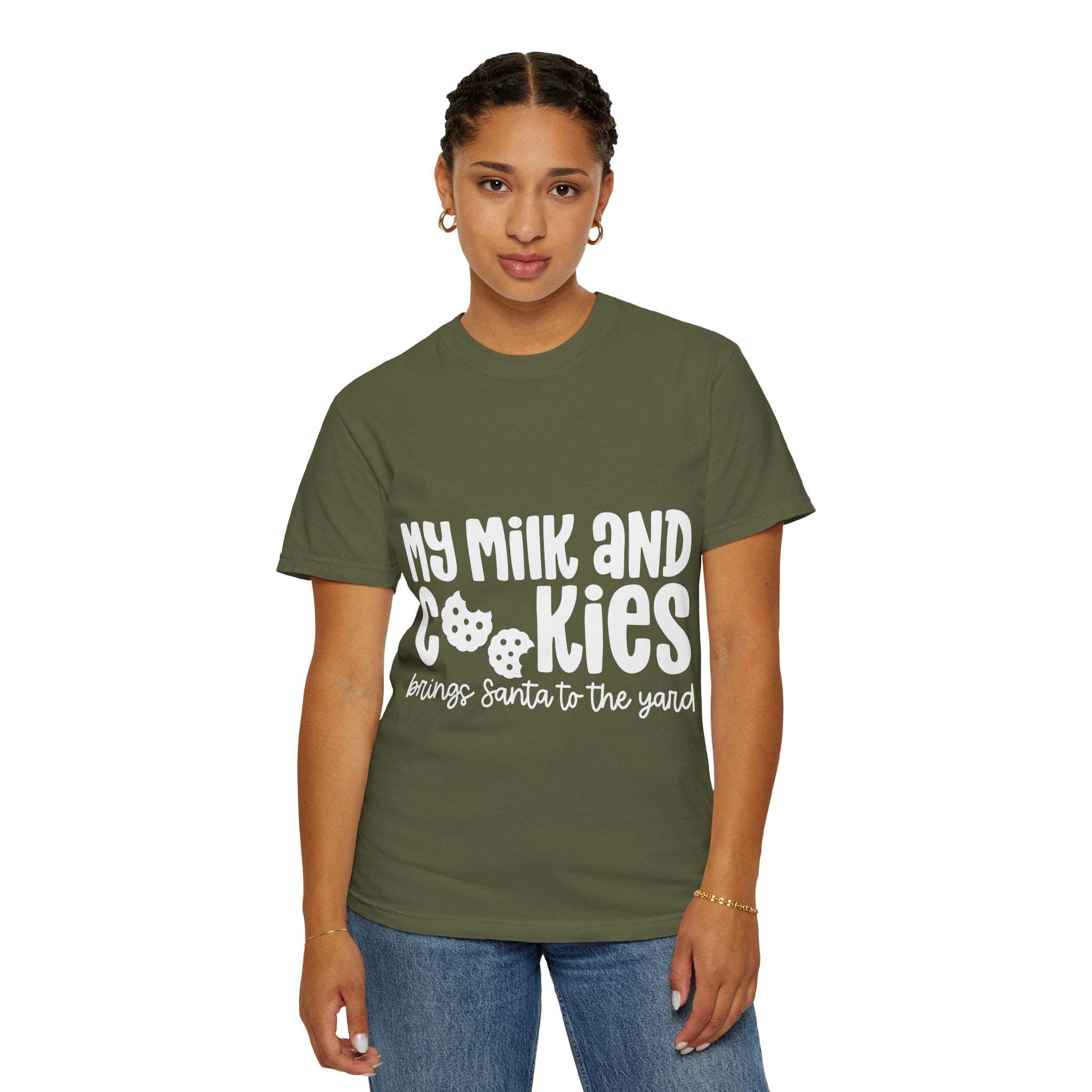 T-Shirt My Milk and Cookies Bring Santa to the Yard