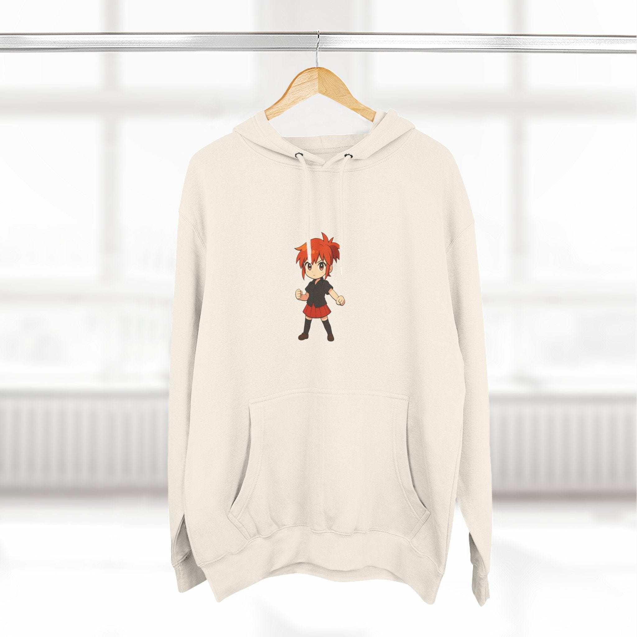 Fleece Hoodie Anime Power Girl