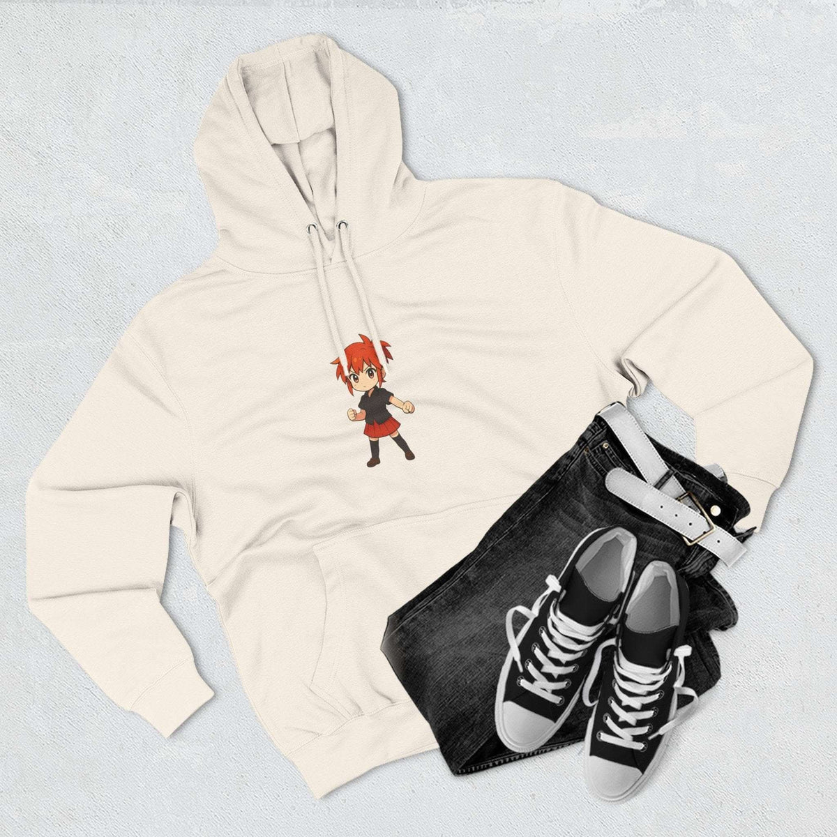 Fleece Hoodie Anime Power Girl