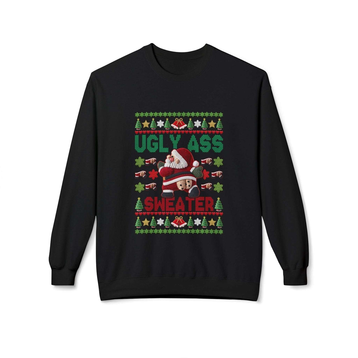 Festive Ugly Ass Christmas Sweatshirt with bold holiday design and relaxed fit for adults