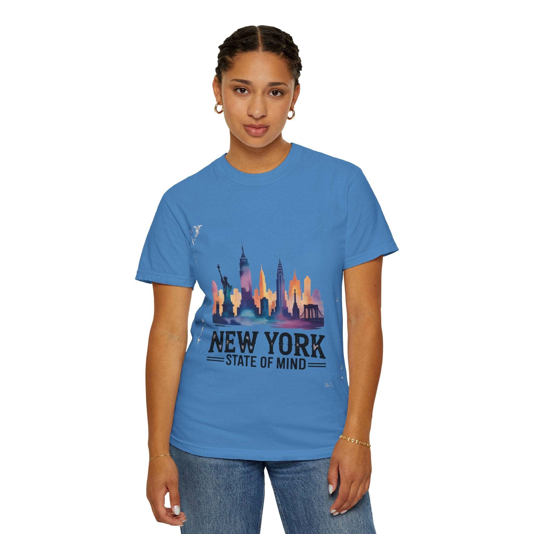 Garment-Dyed T-shirt - New York State of Mind Design