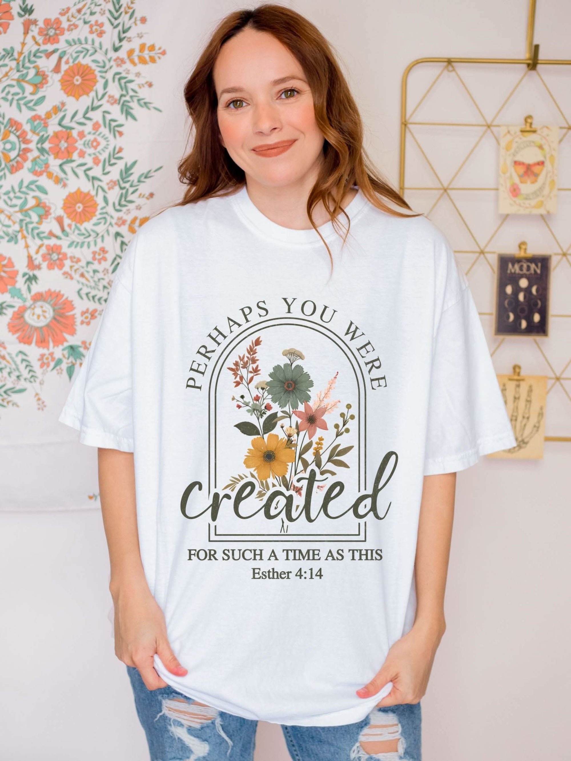 Created For Such A Time As This garment-dyed faith t-shirt with soft washed color and breathable cotton blend