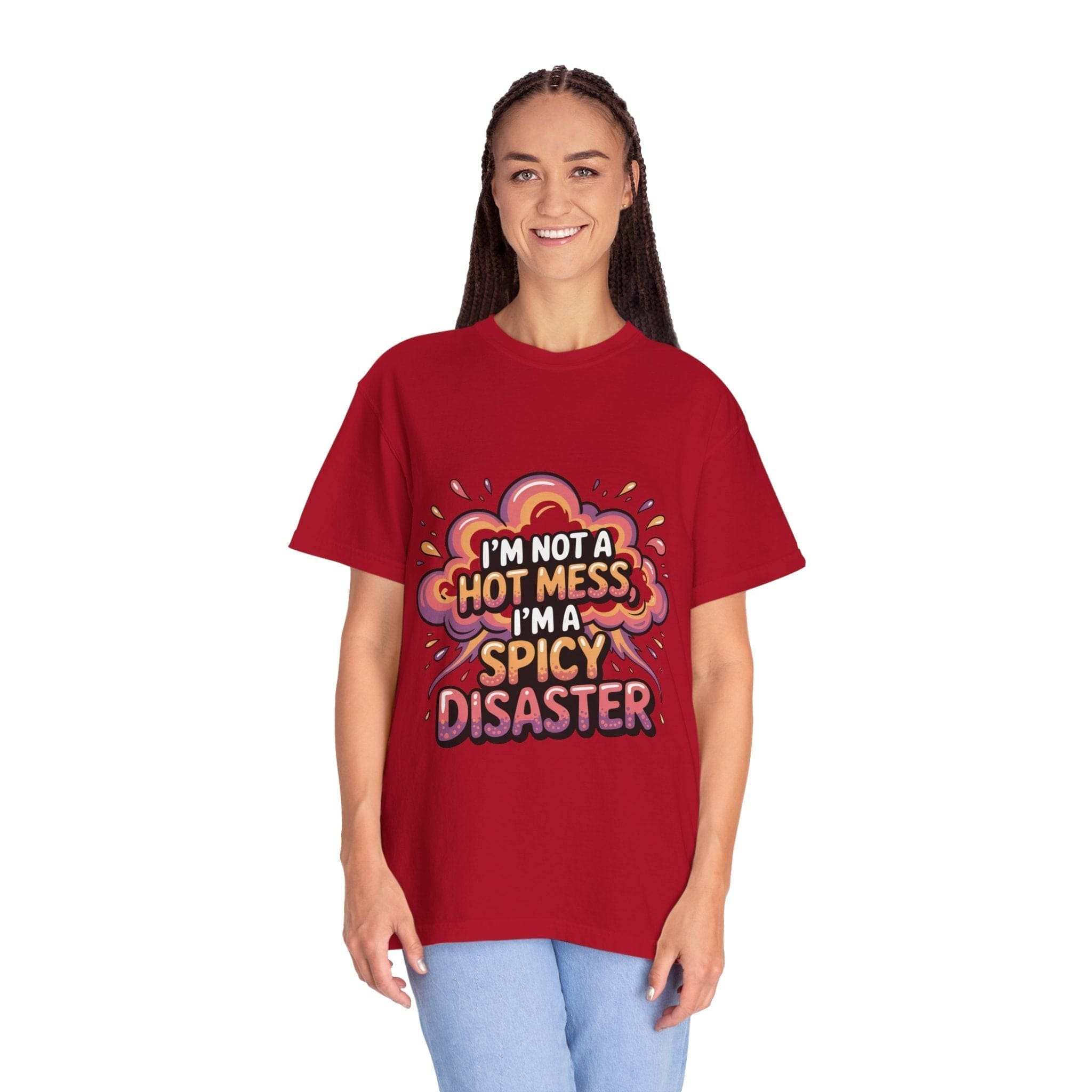 Graphic Tee - Spicy Disaster Unisex Garment-Dyed T-shirt