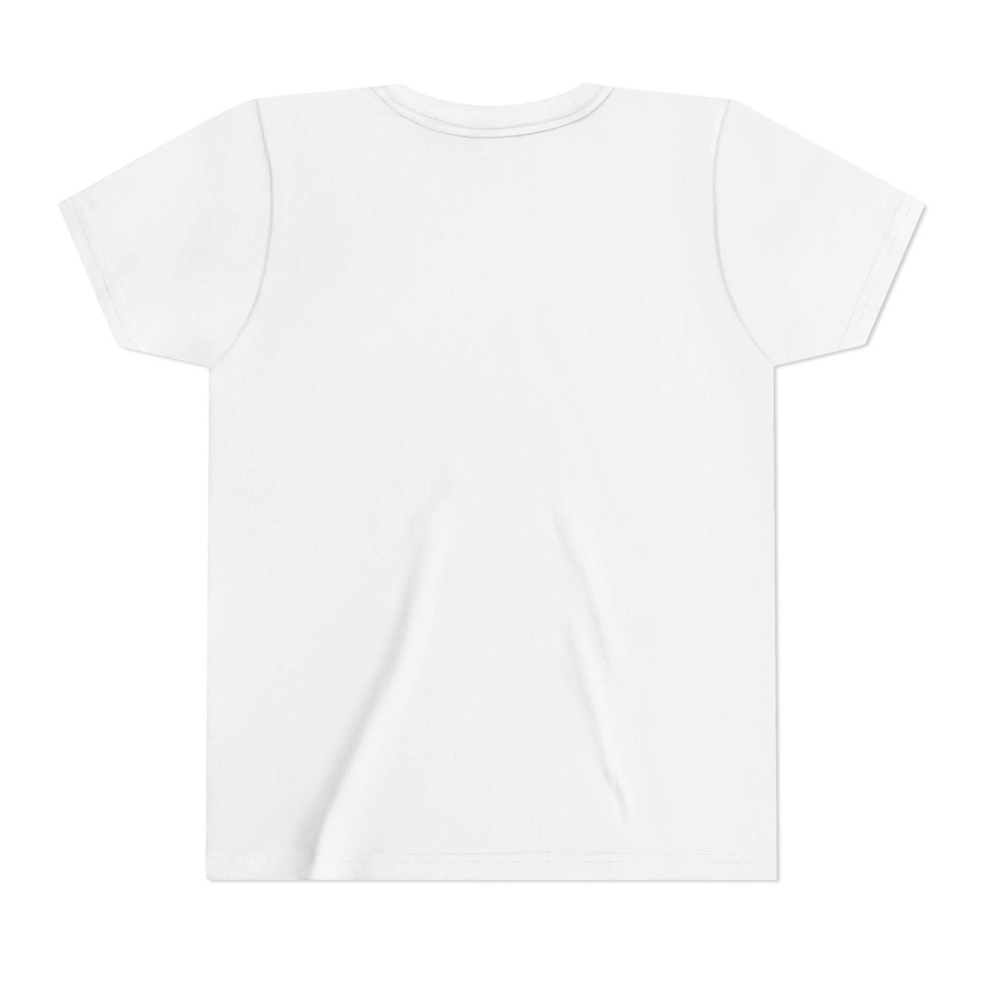 Plain white t-shirt on a white background