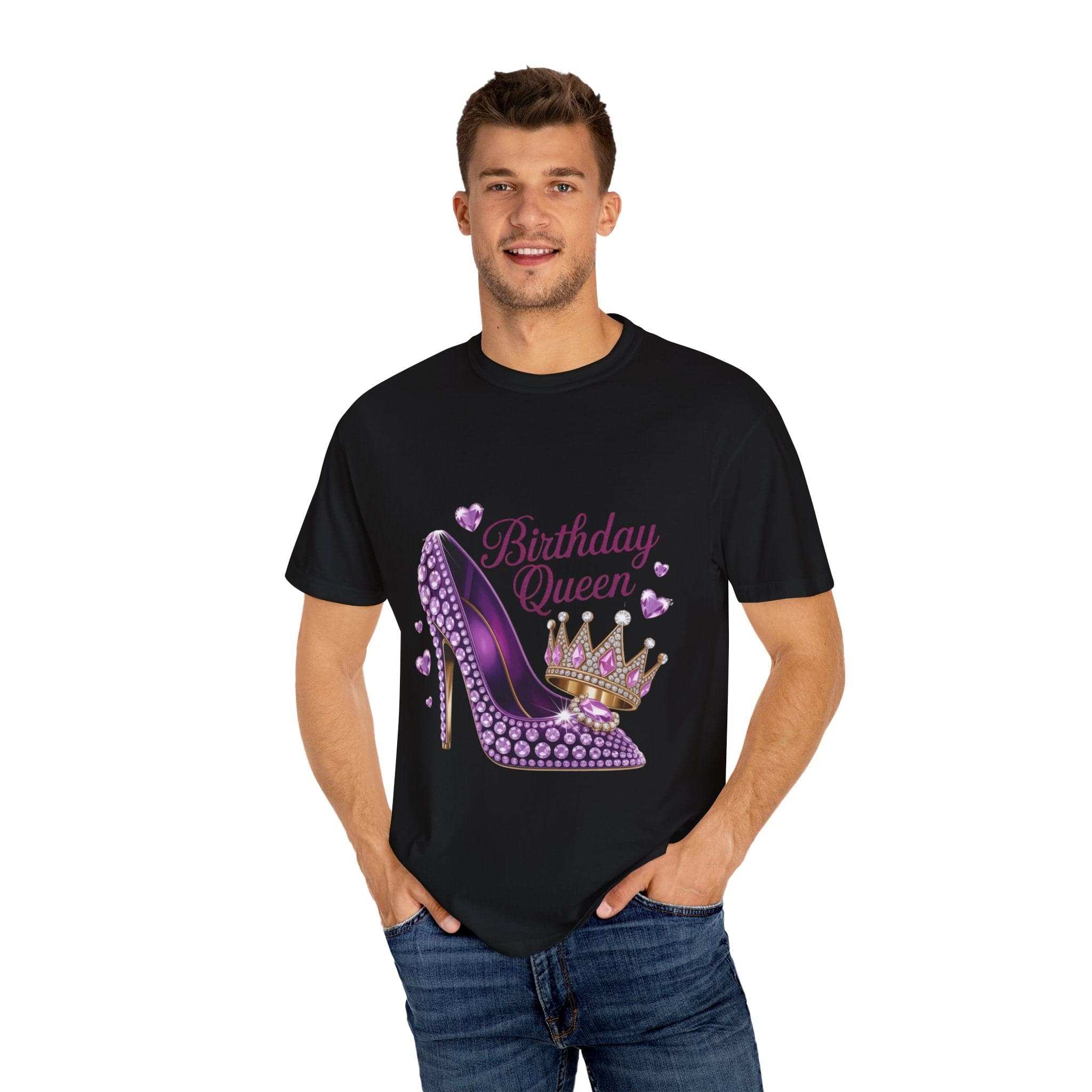 Birthday Queen High Heel T-Shirt - Fun Graphic Tee