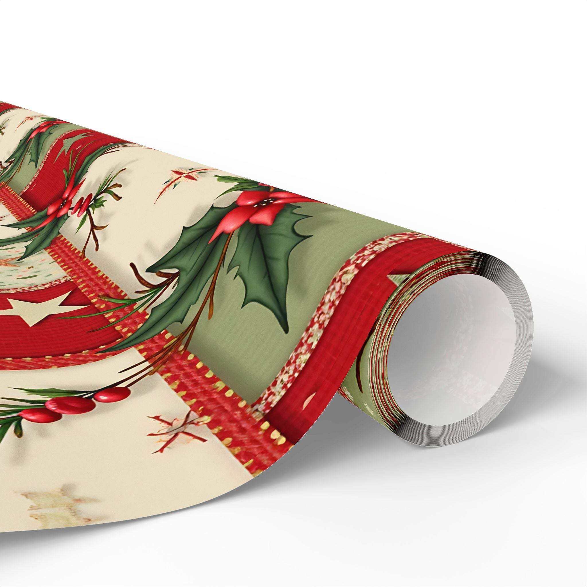 Vintage Christmas Stars Wrapping Paper