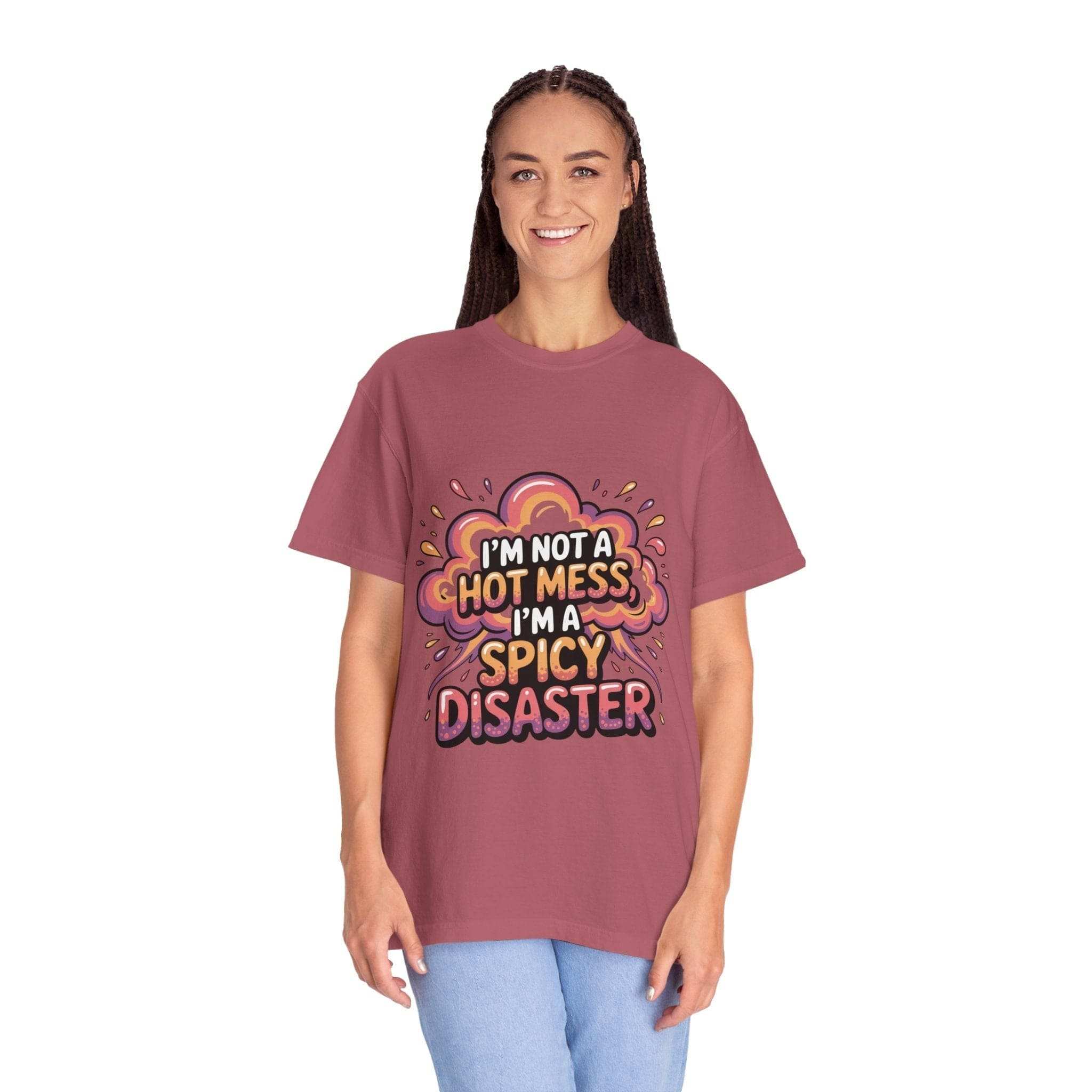 Graphic Tee - Spicy Disaster Unisex Garment-Dyed T-shirt