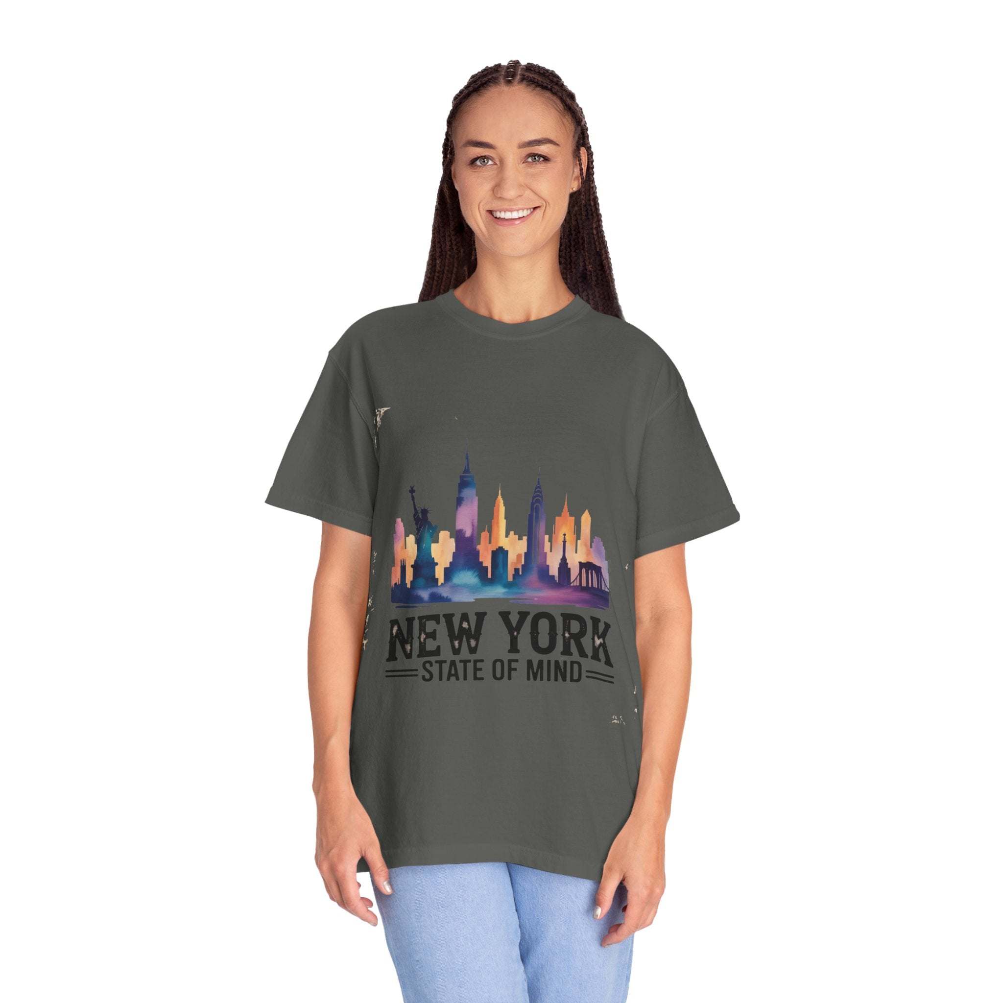 Garment-Dyed T-shirt - New York State of Mind Design