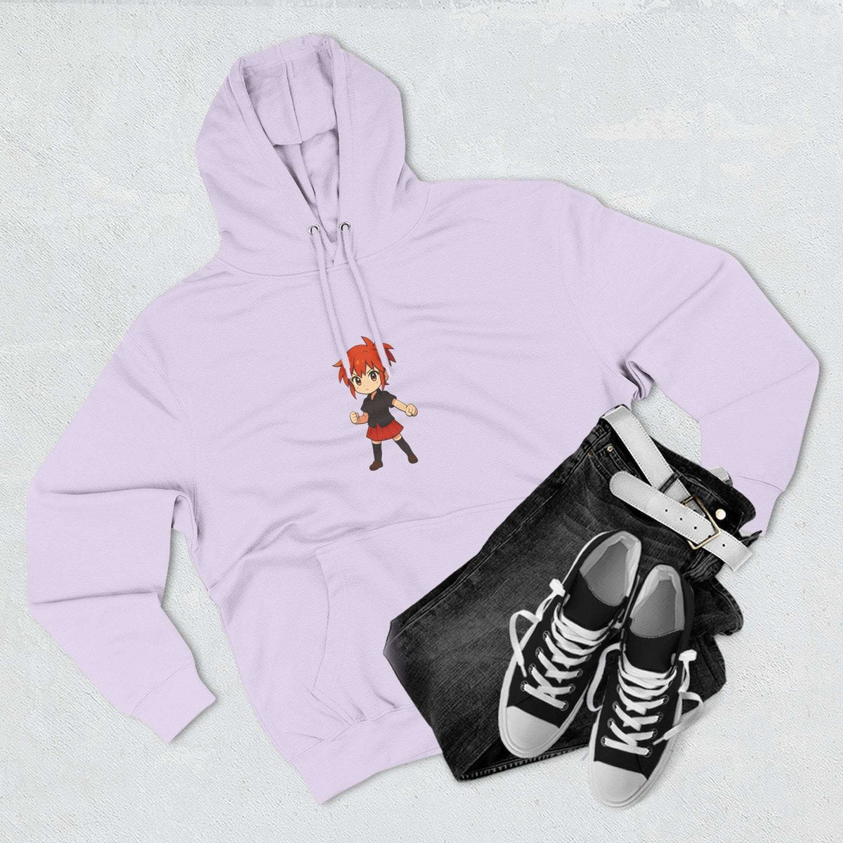 Fleece Hoodie Anime Power Girl
