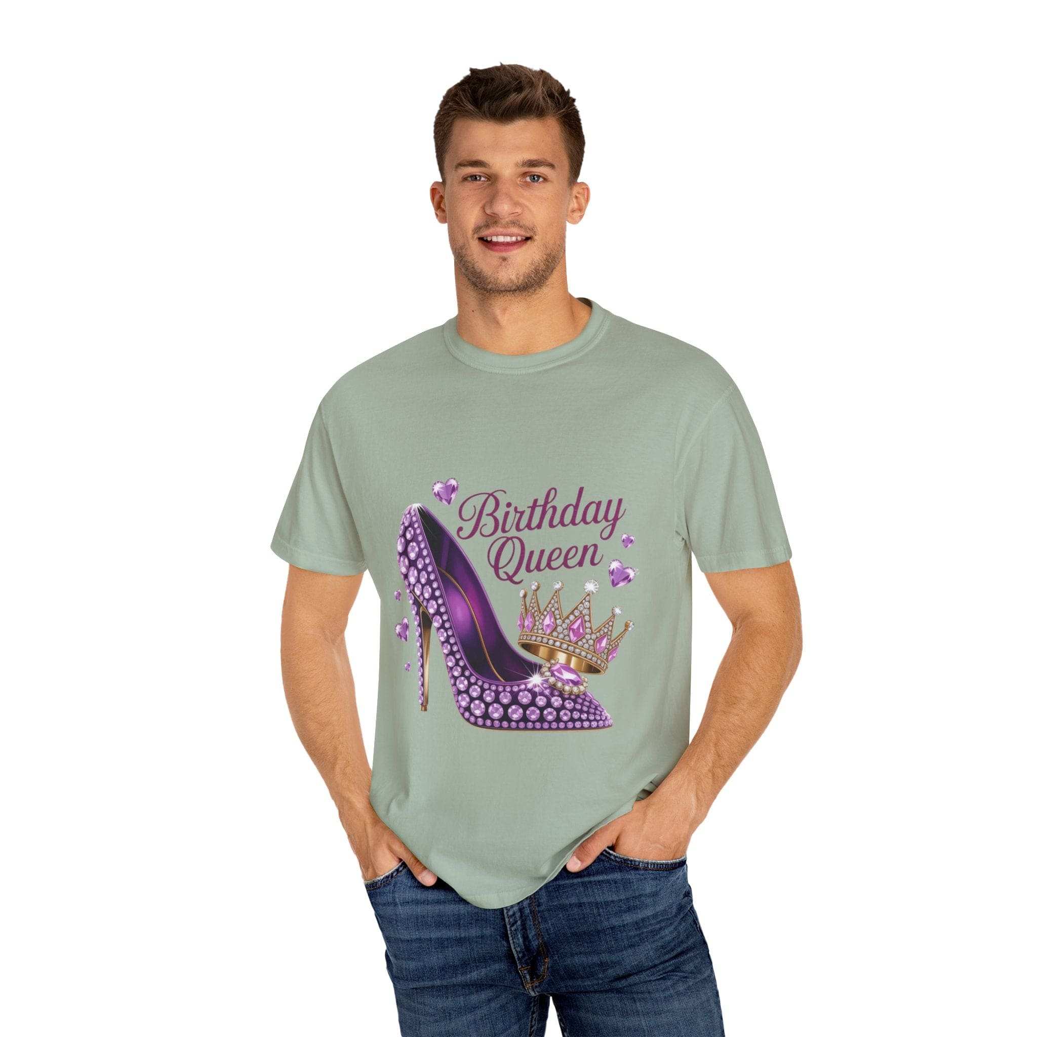 Birthday Queen High Heel T-Shirt - Fun Graphic Tee