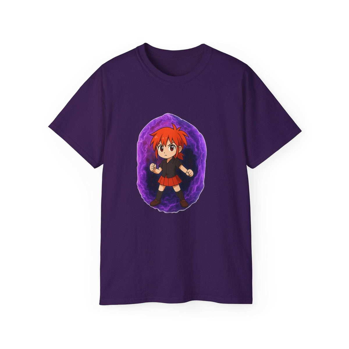 Anime Purple Power Girl Unisex T-shirt