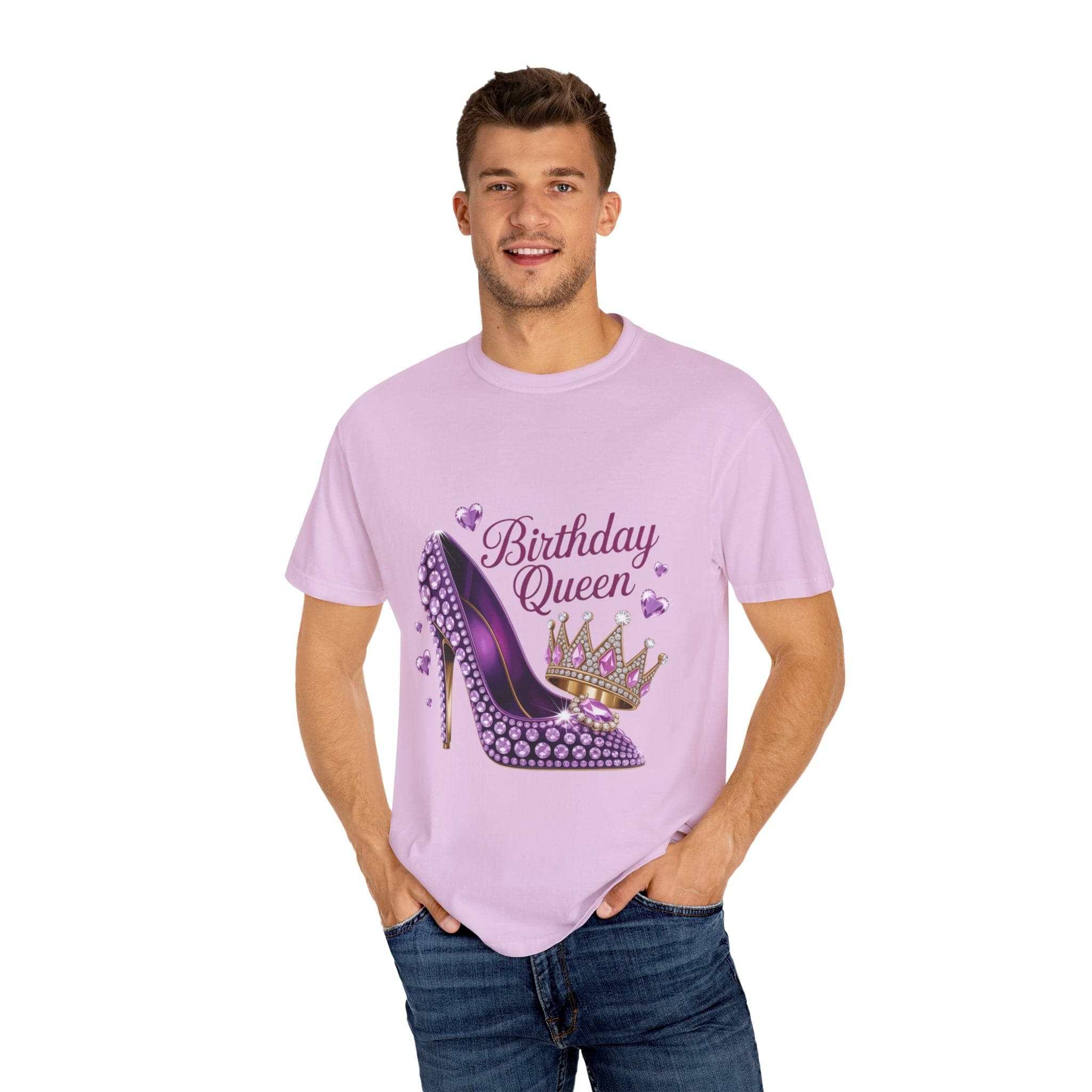 Birthday Queen High Heel T-Shirt - Fun Graphic Tee