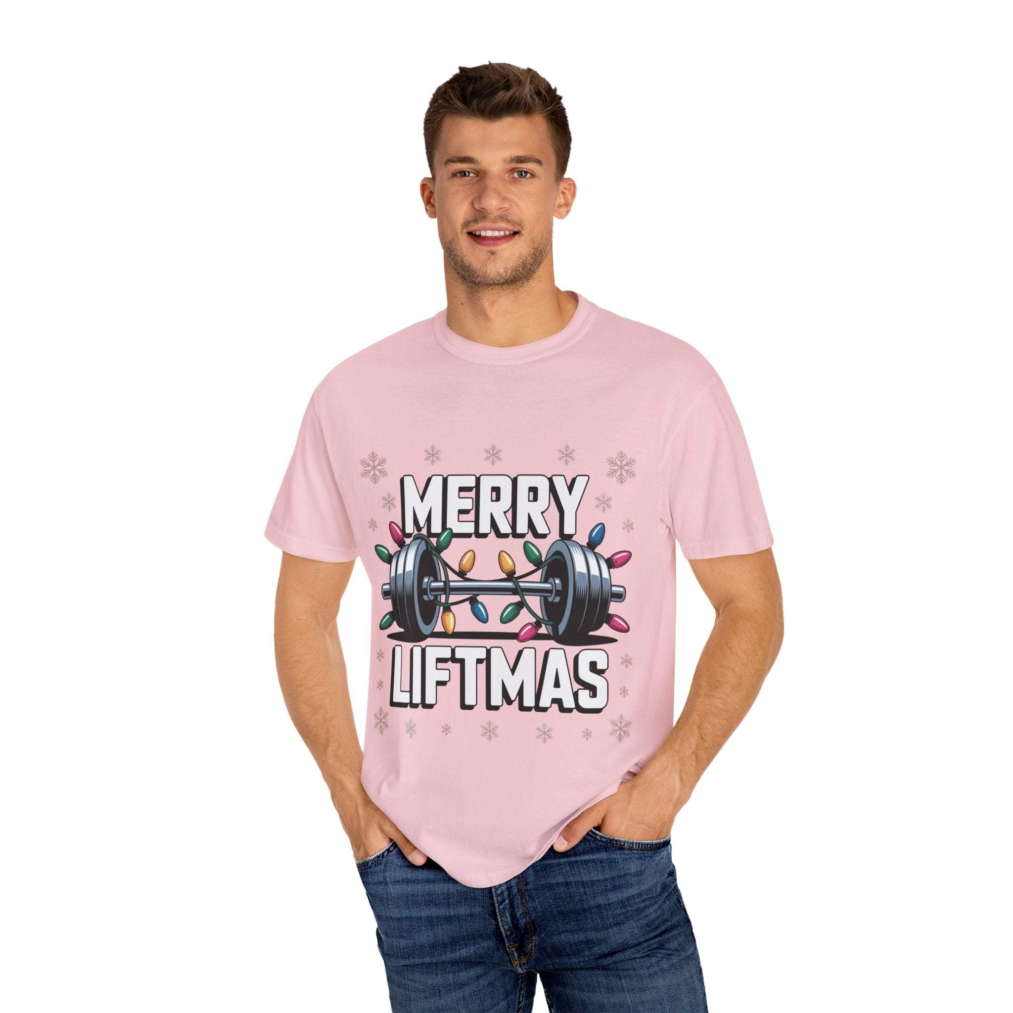 Christmas Workout T-shirt - Merry Liftmas Design