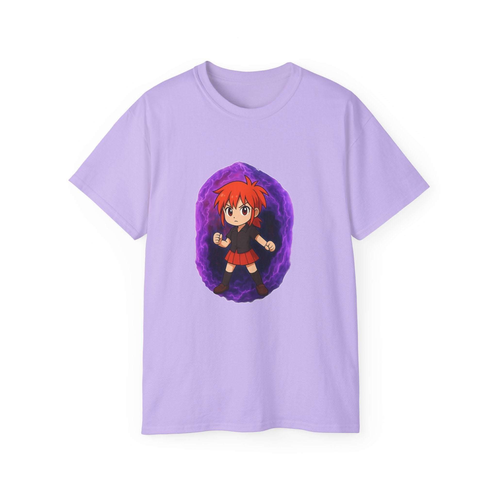 Anime Purple Power Girl Unisex T-shirt