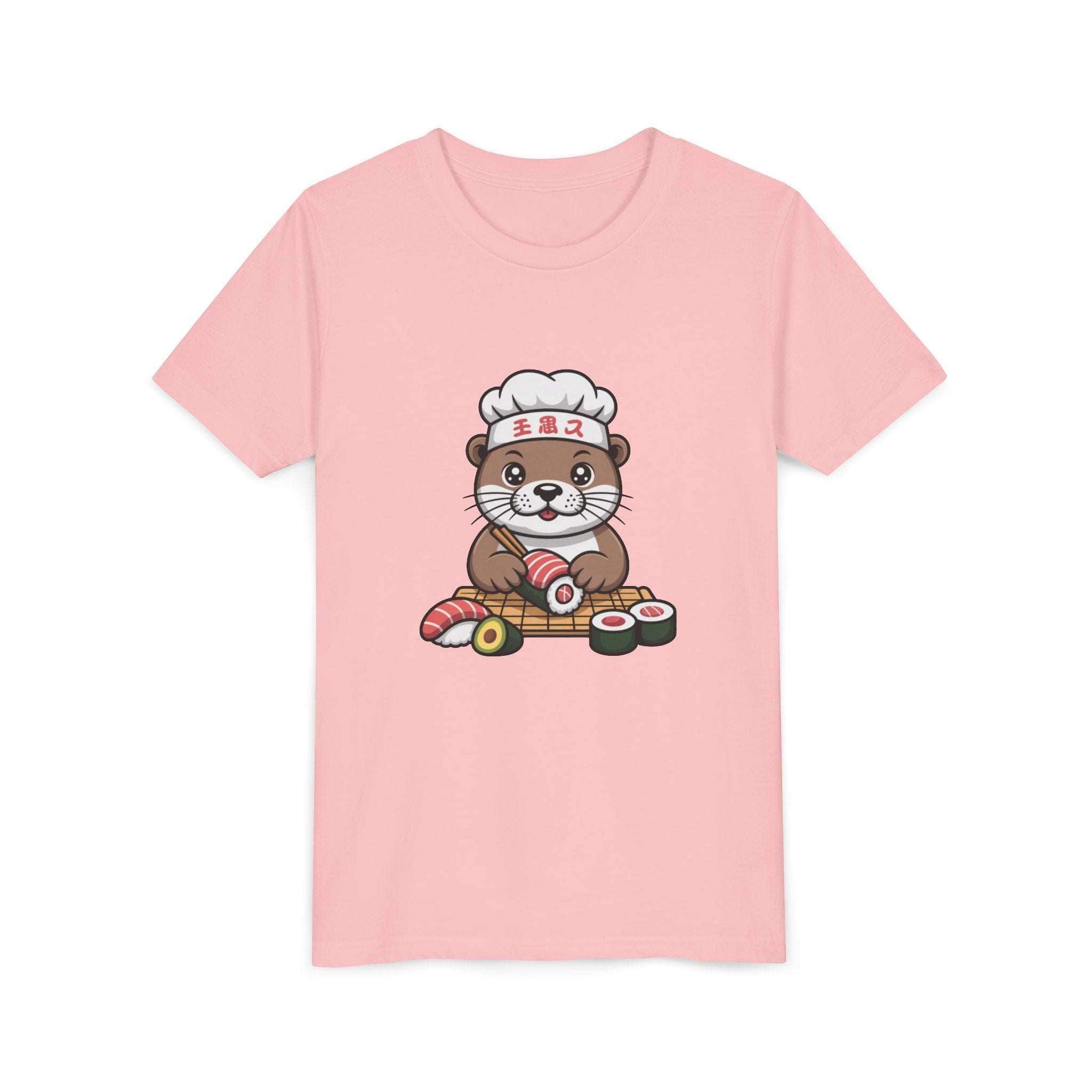 Otter Sushi Chef Youth Tee — Cute Otter Sushi Chef Graphic T-Shirt for Kids