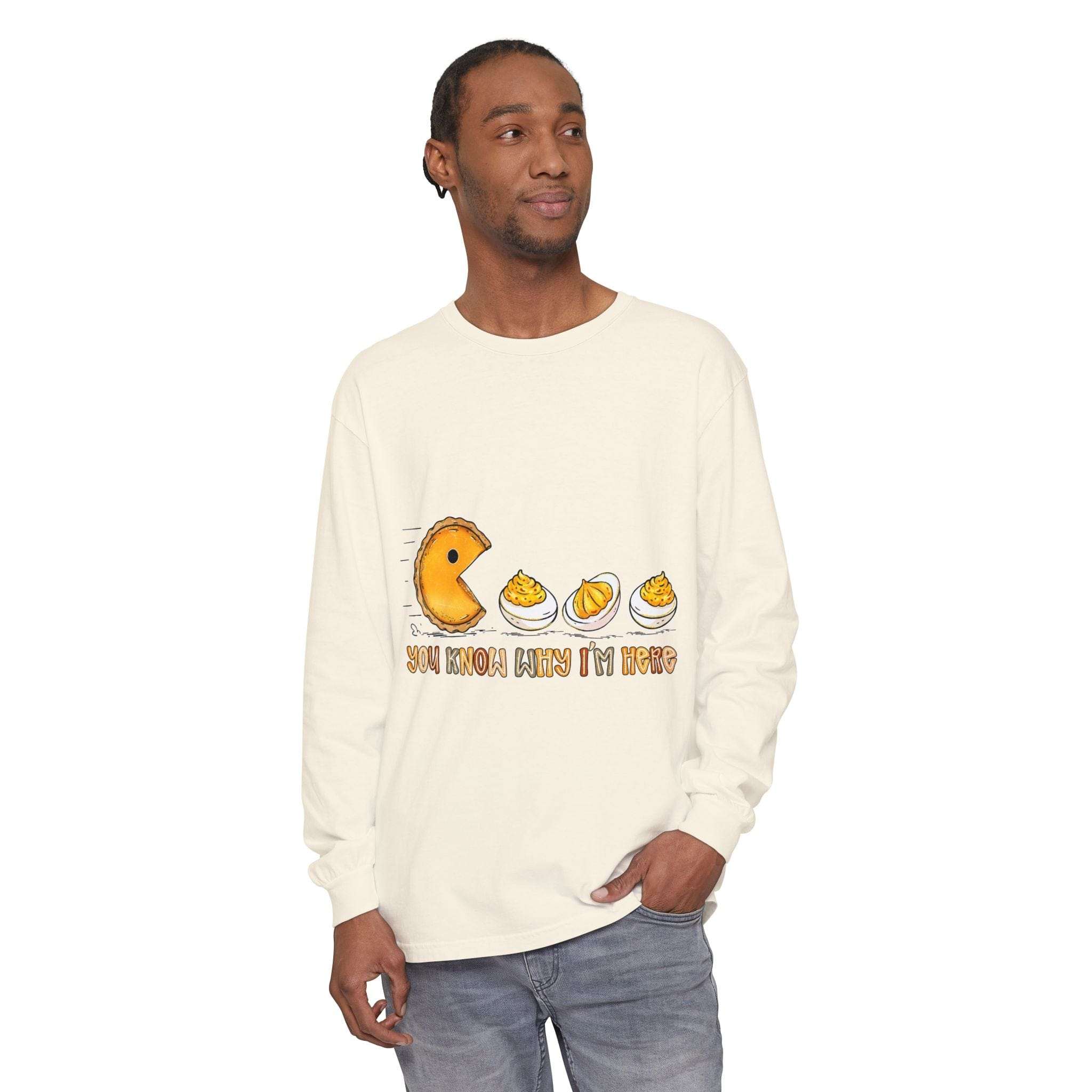 Long Sleeve T-Shirt - You Know Why Im Here Deviled Eggs