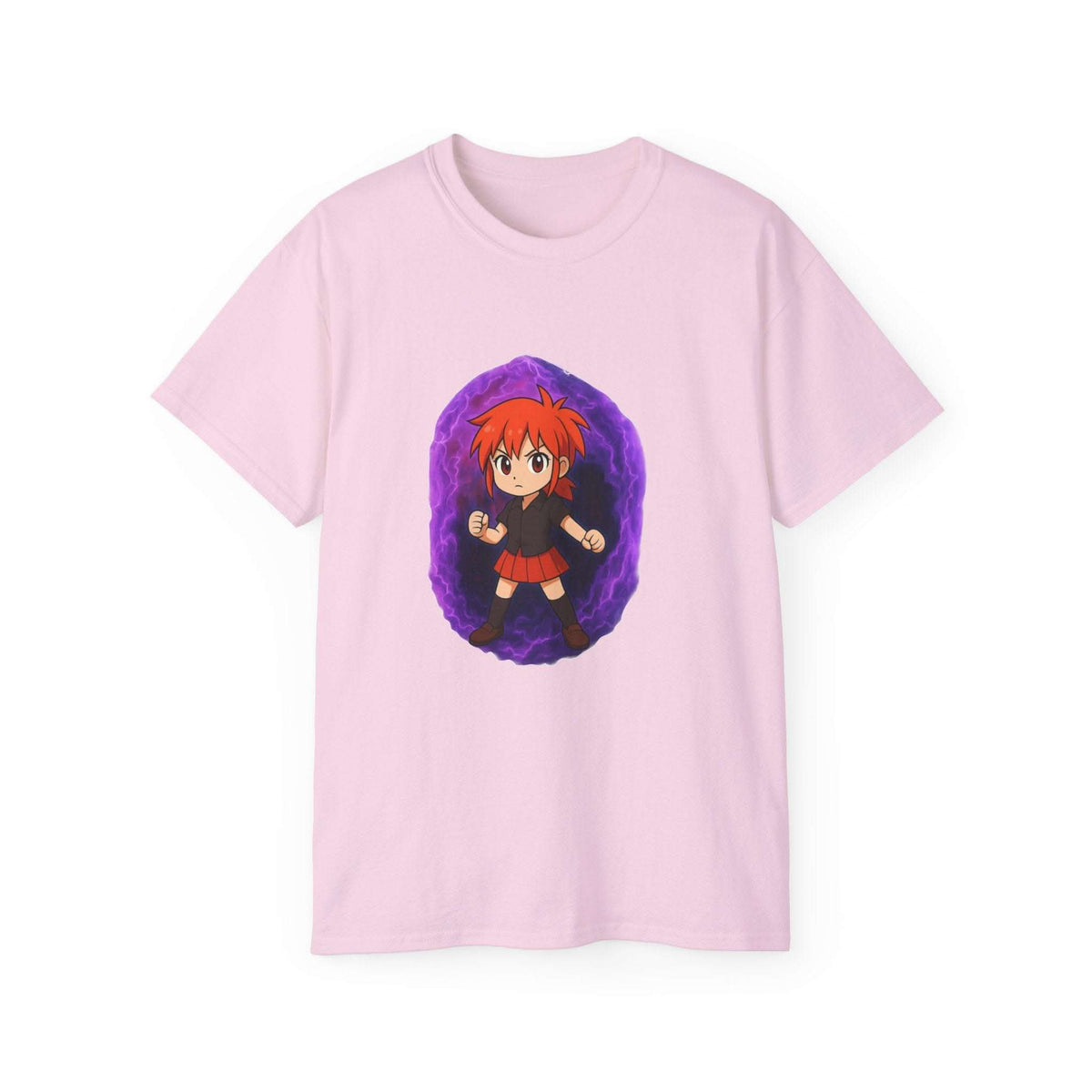 Anime Purple Power Girl Unisex T-shirt