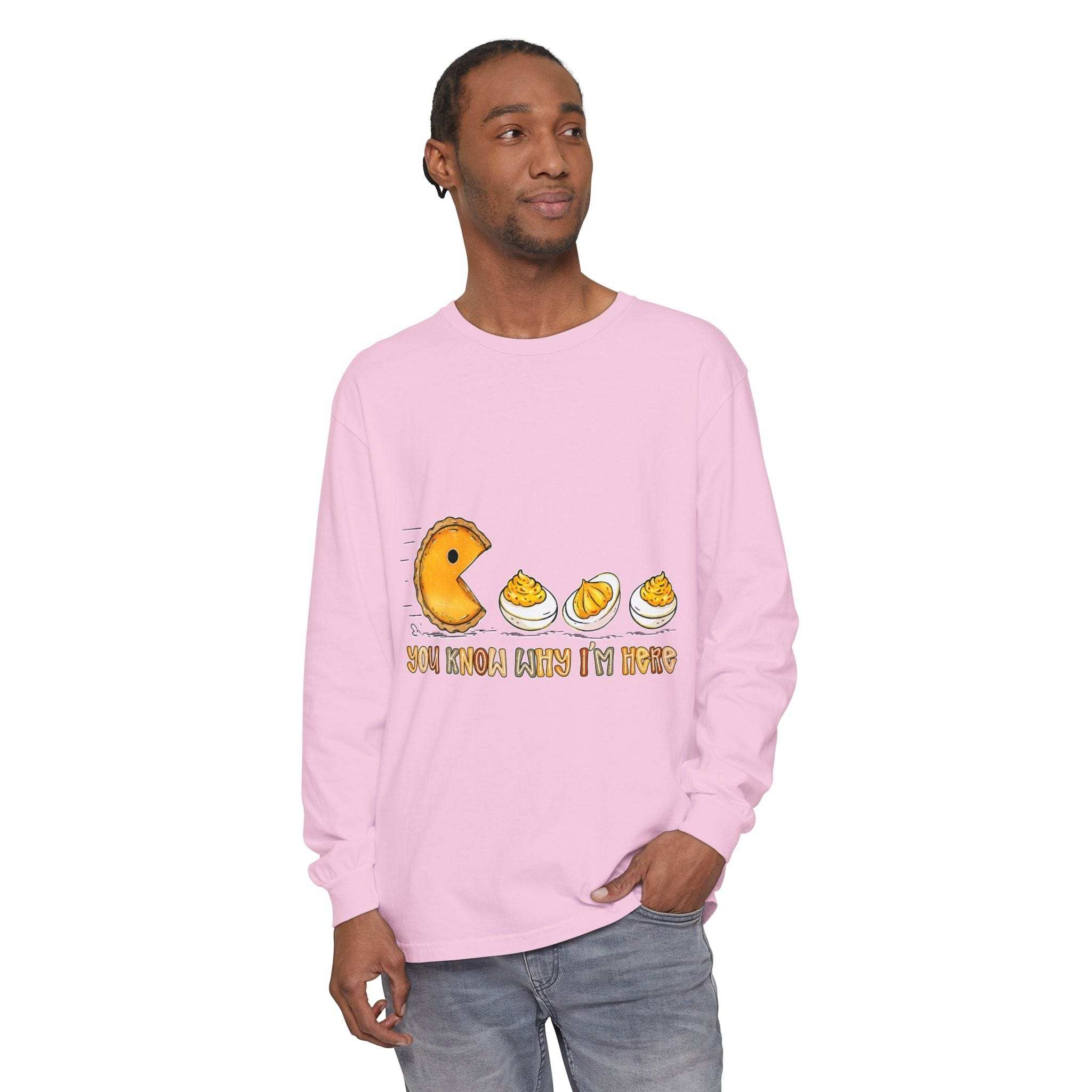 Long Sleeve T-Shirt - You Know Why Im Here Deviled Eggs