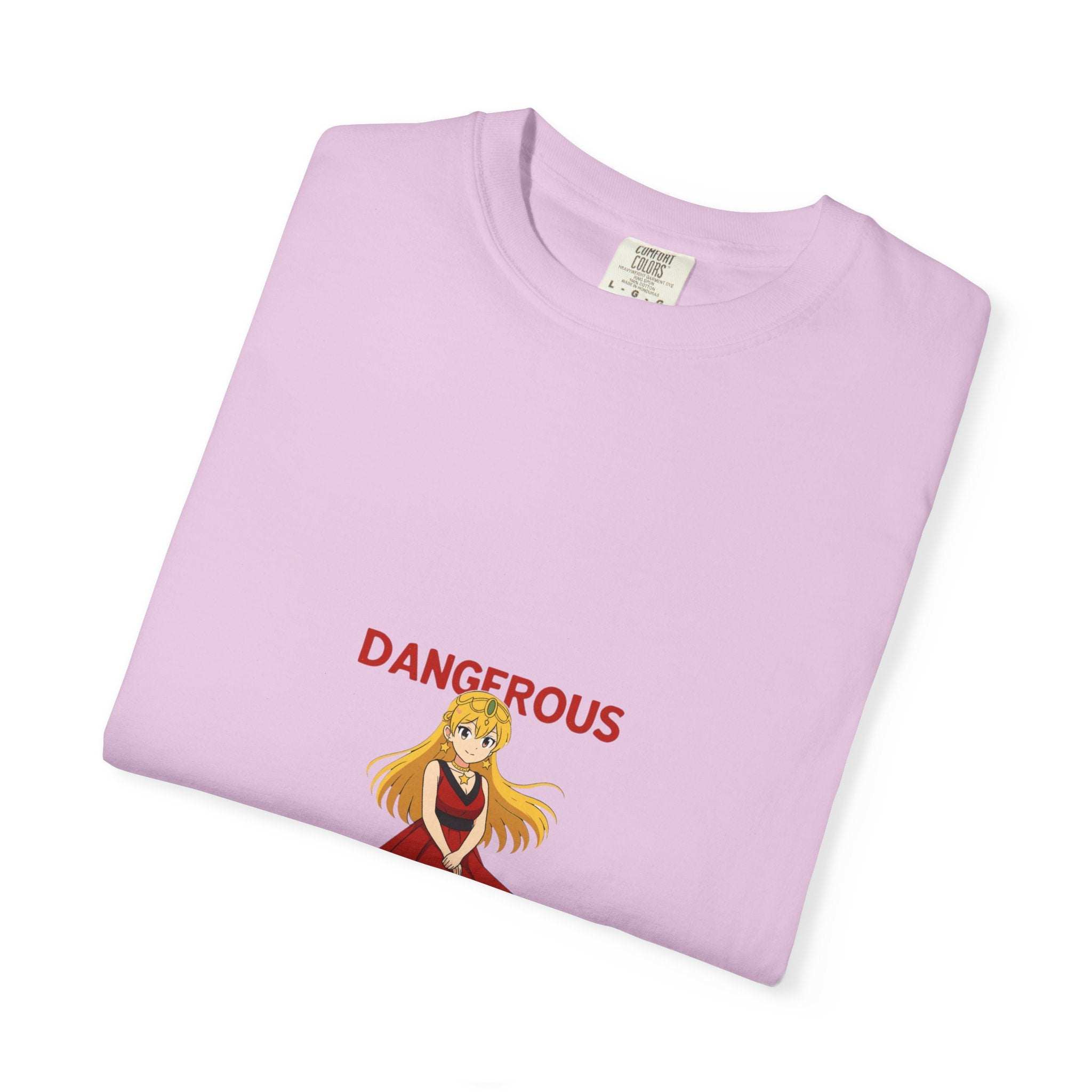 Anime Dangerous Red Girl T-Shirt - 100% Cotton Graphic Tee