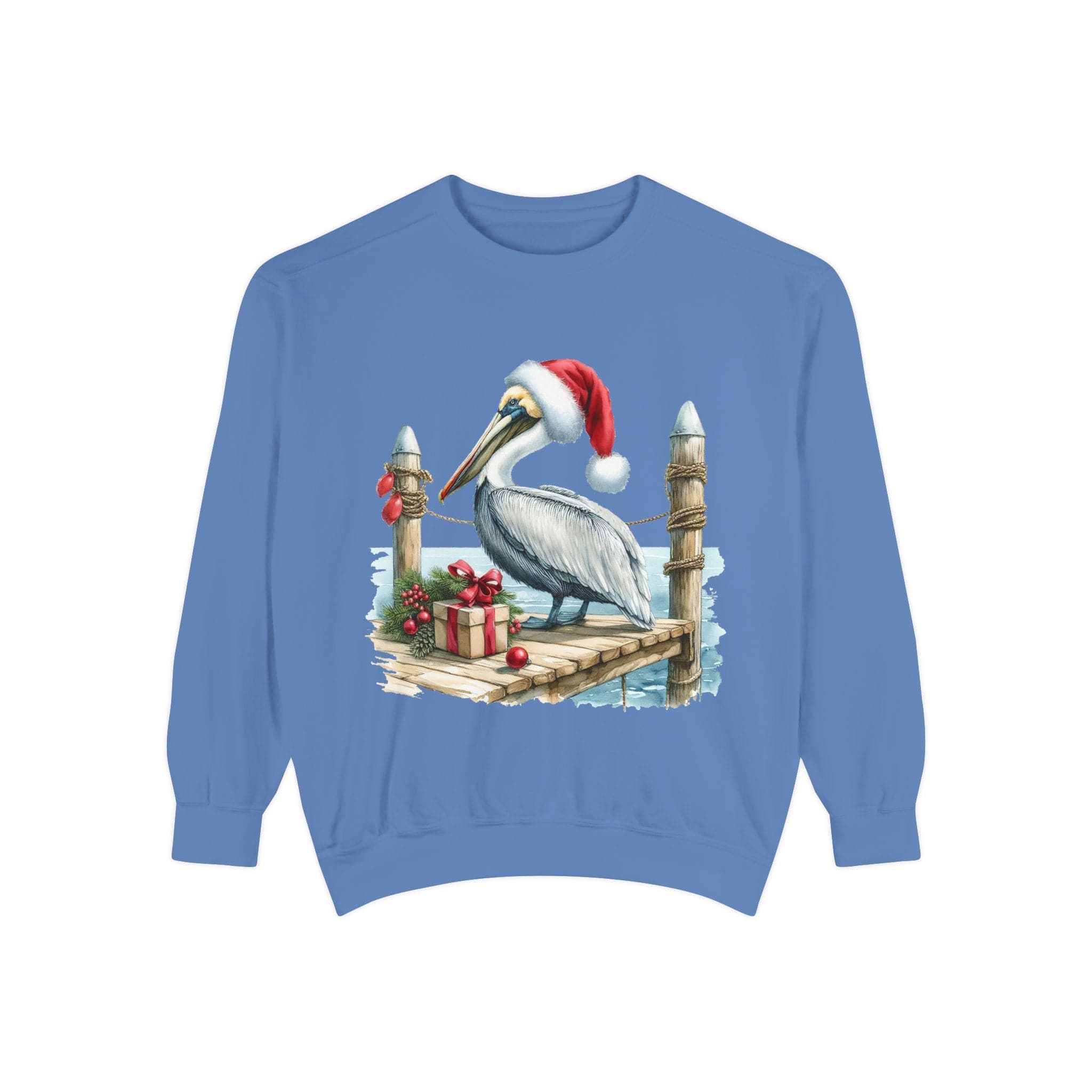 Christmas Pelican Santa Sweatshirt - Festive Holiday Pullover