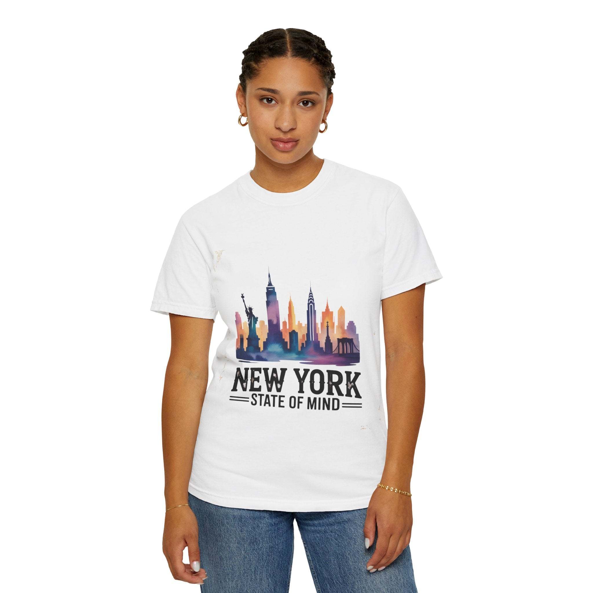 Garment-Dyed T-shirt - New York State of Mind Design