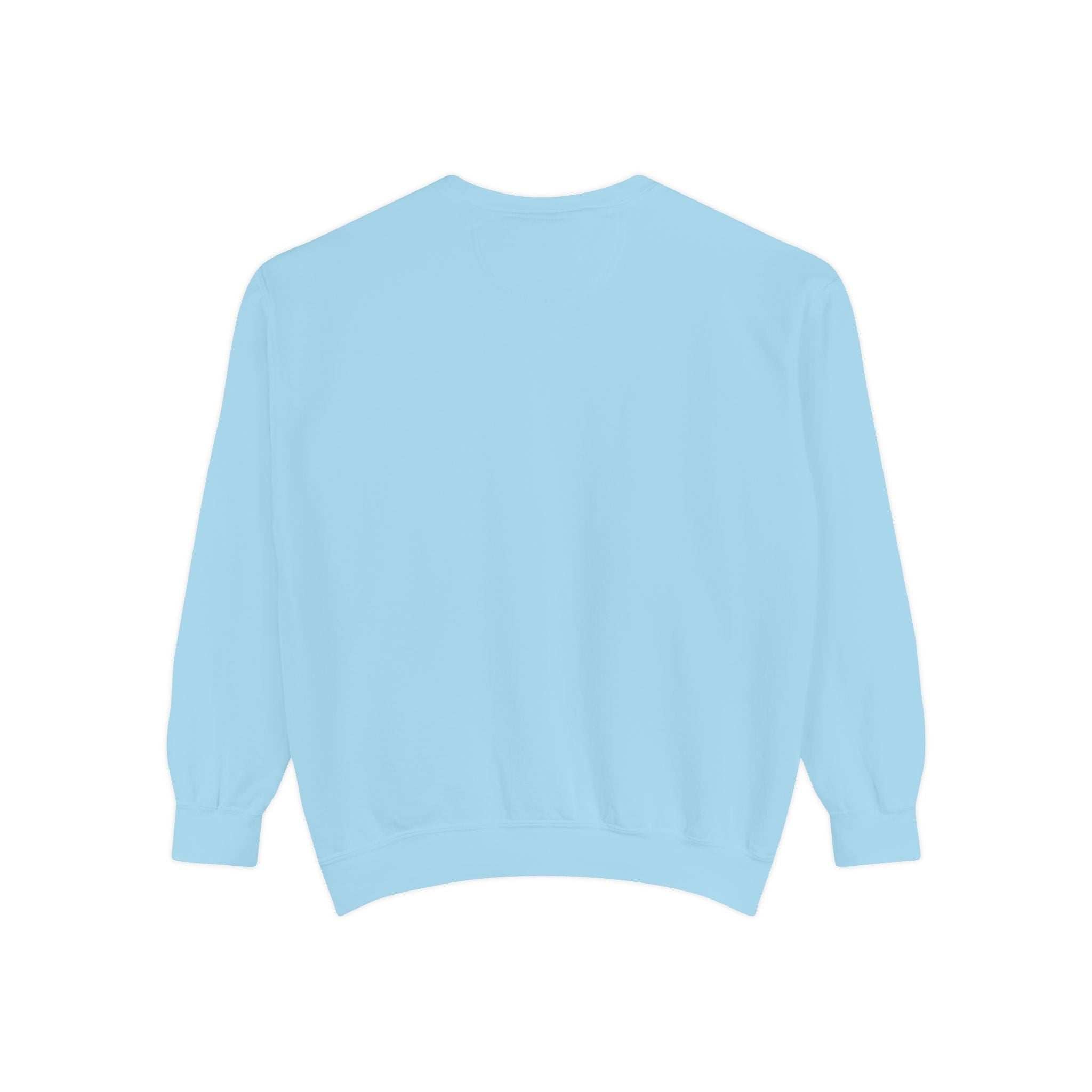 Pepper-colored sweatshirt with a preppy design, ideal for Christmas gifts, from Printify, available in sizes S, M, L.