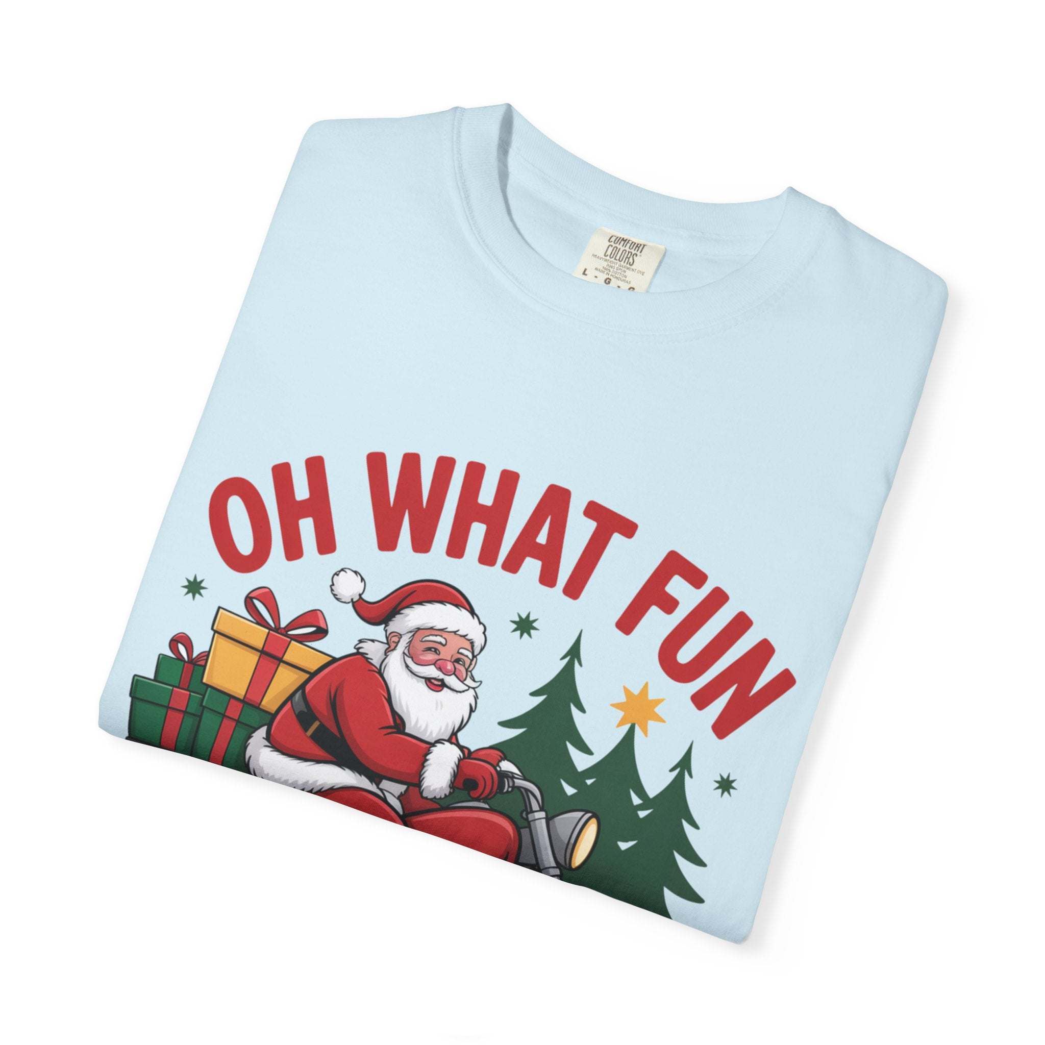 Santa On A Motorcycle T-Shirt